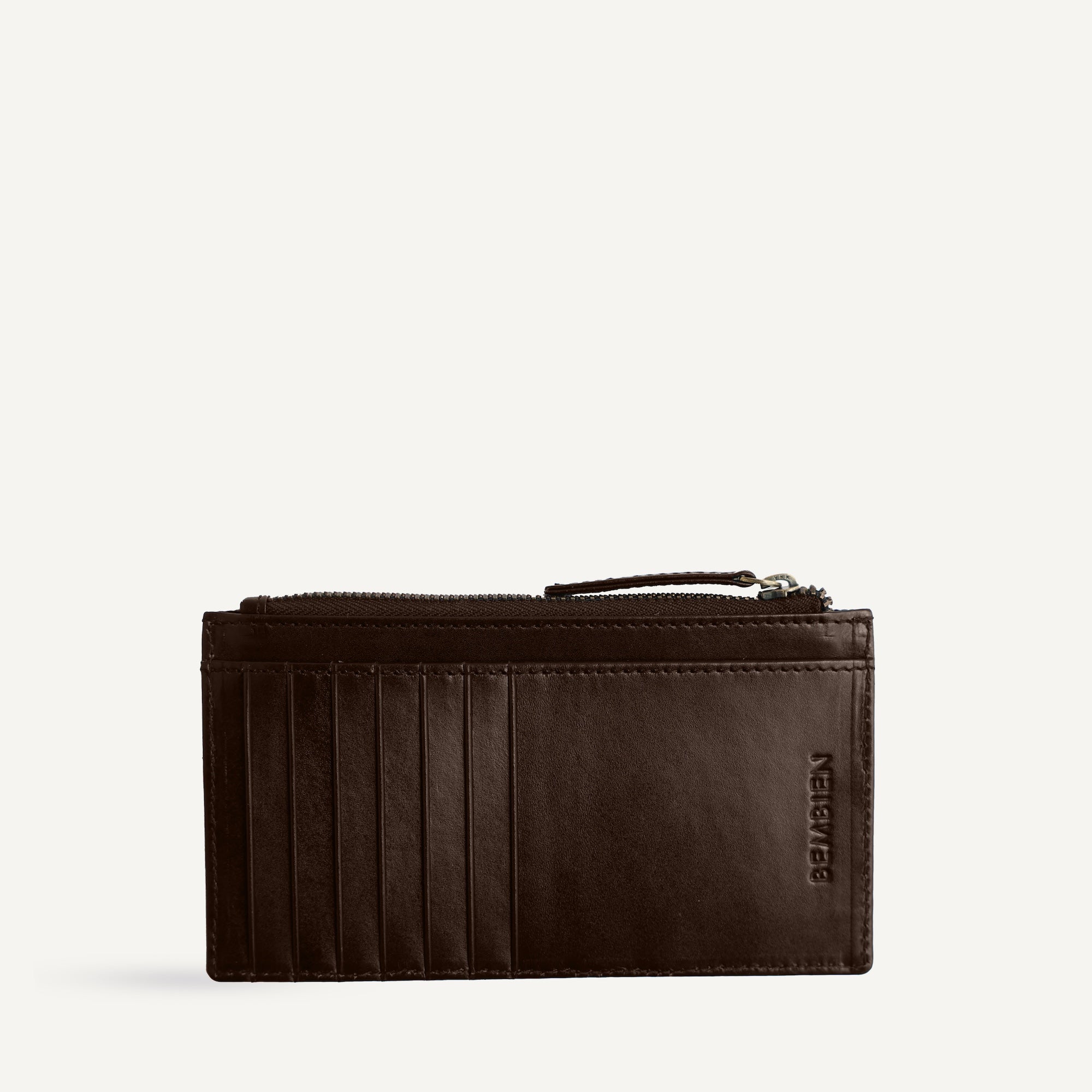 Odin Card Case - Brown & Cream Check