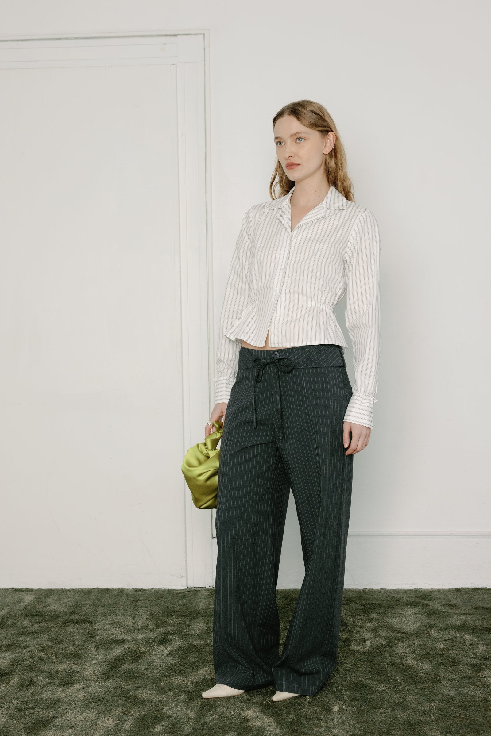 Marilyn Top - Dove Stripe
