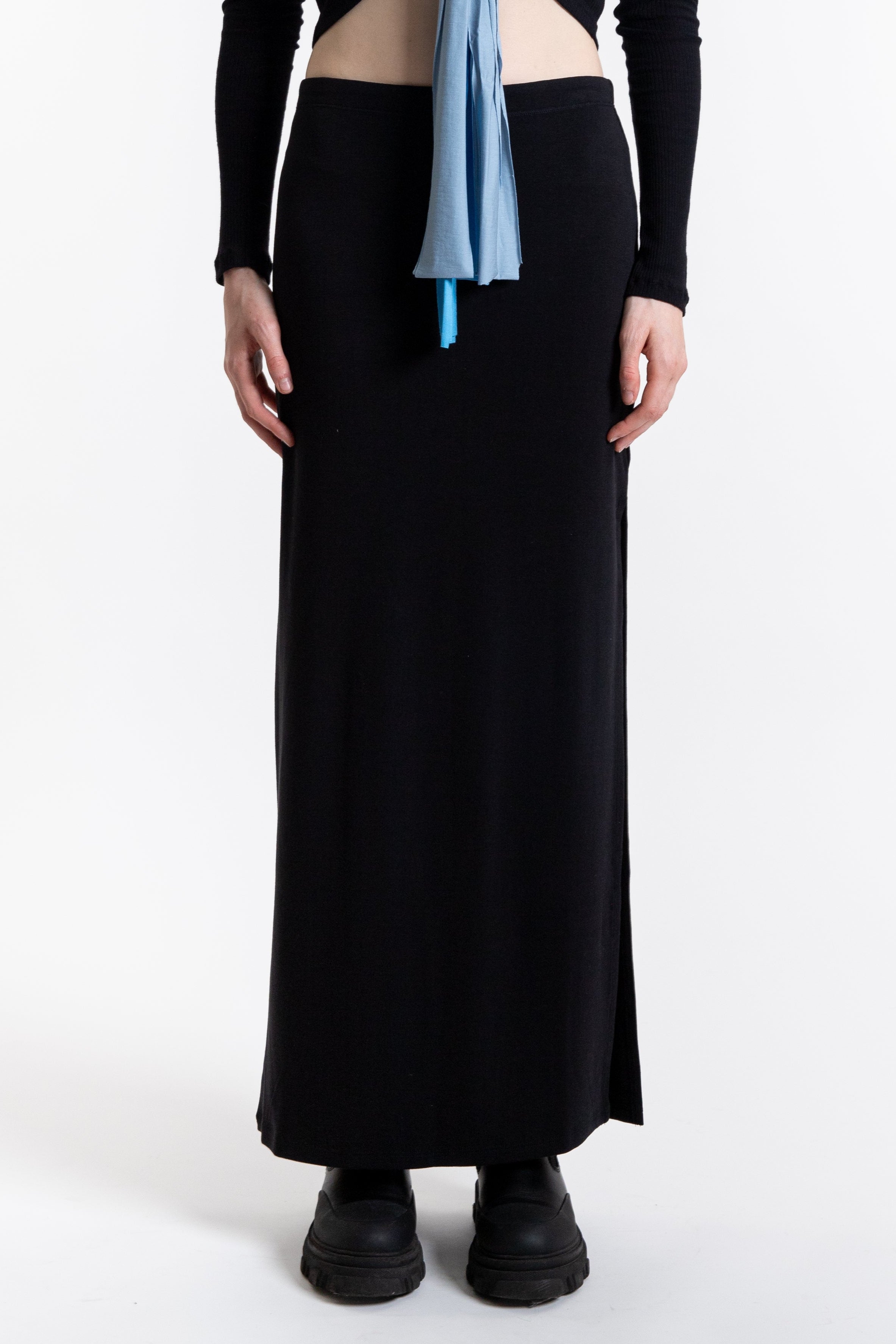 Soft Maxi Skirt - Black