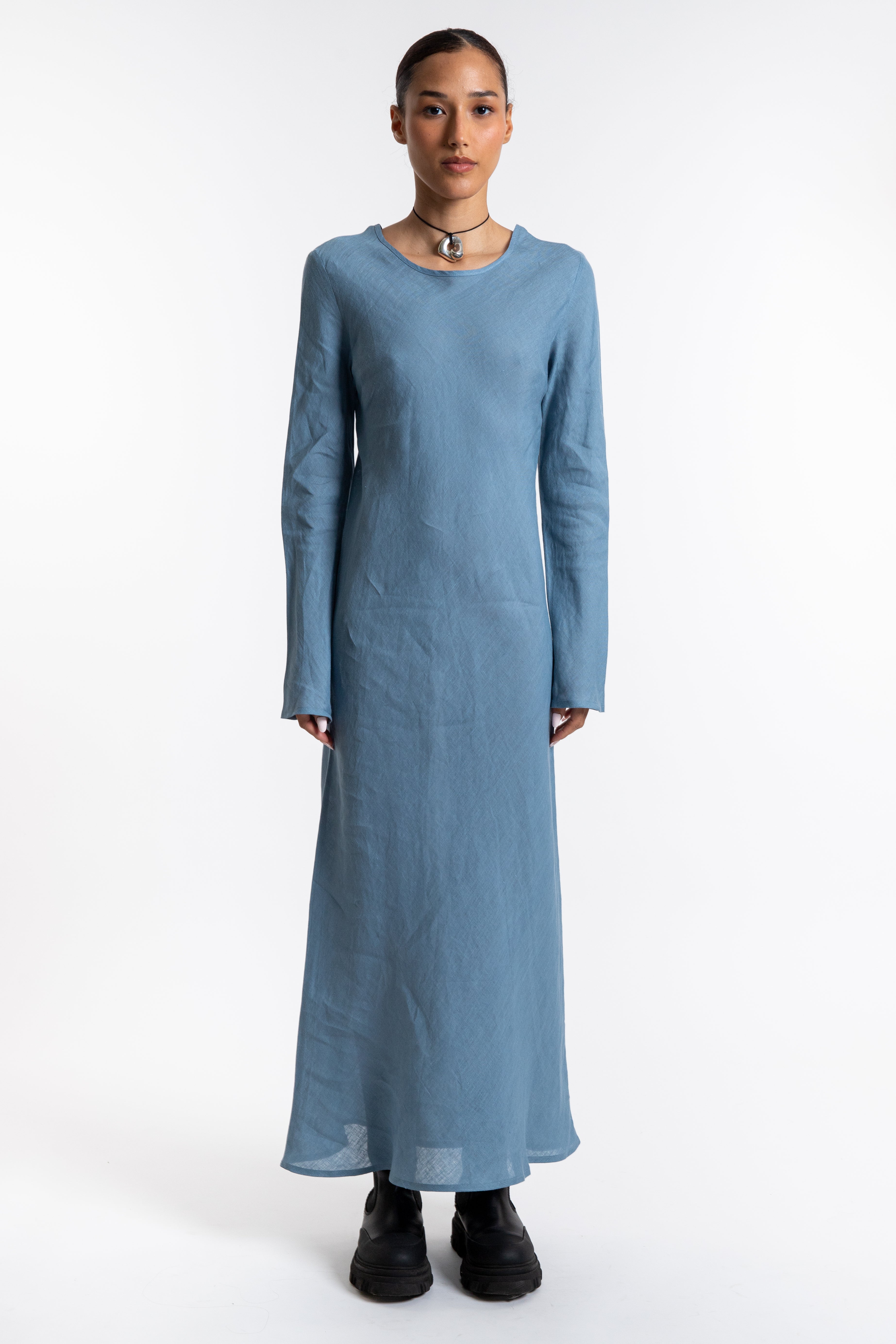 Dydine Longsleeve Dress - Truss Blue