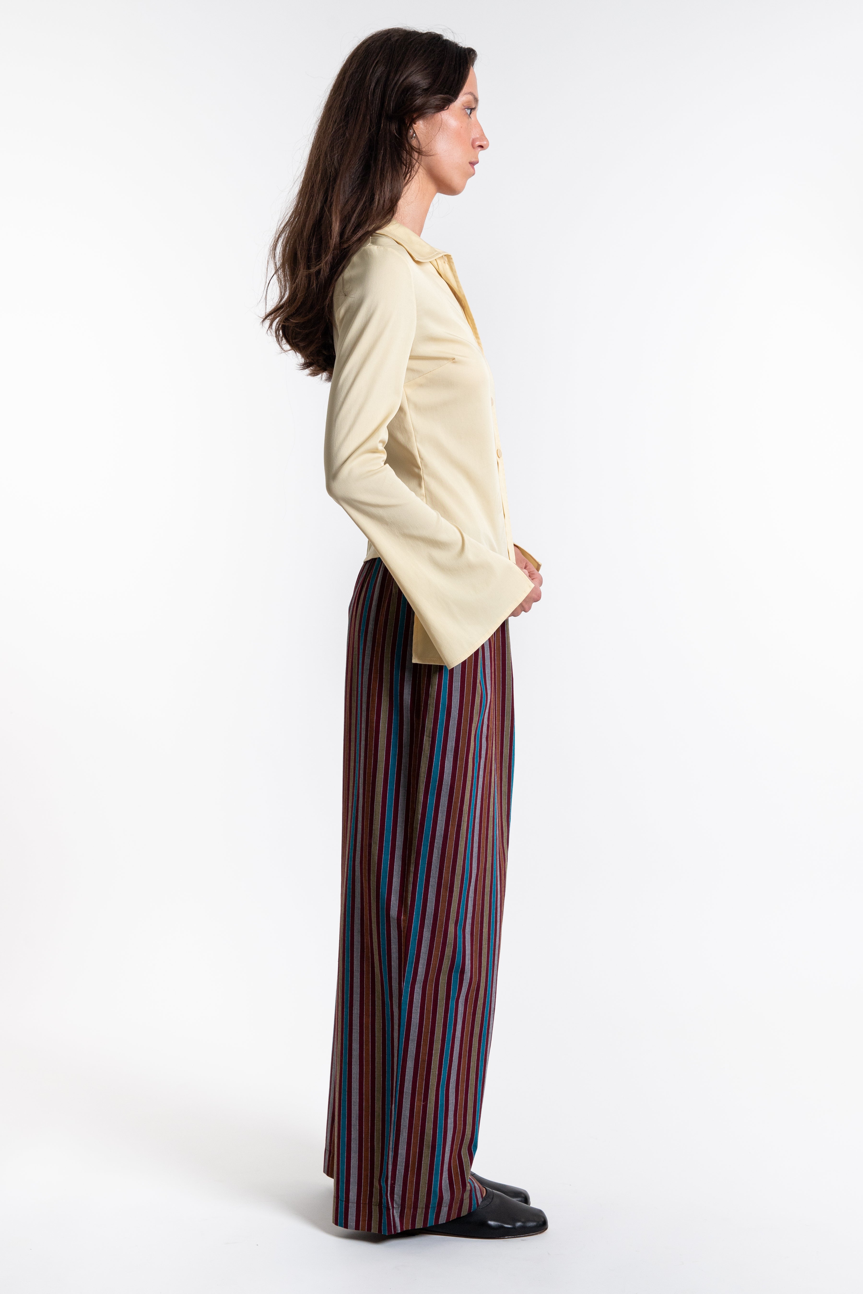 Ole Pants - Maroon Multi Stripe