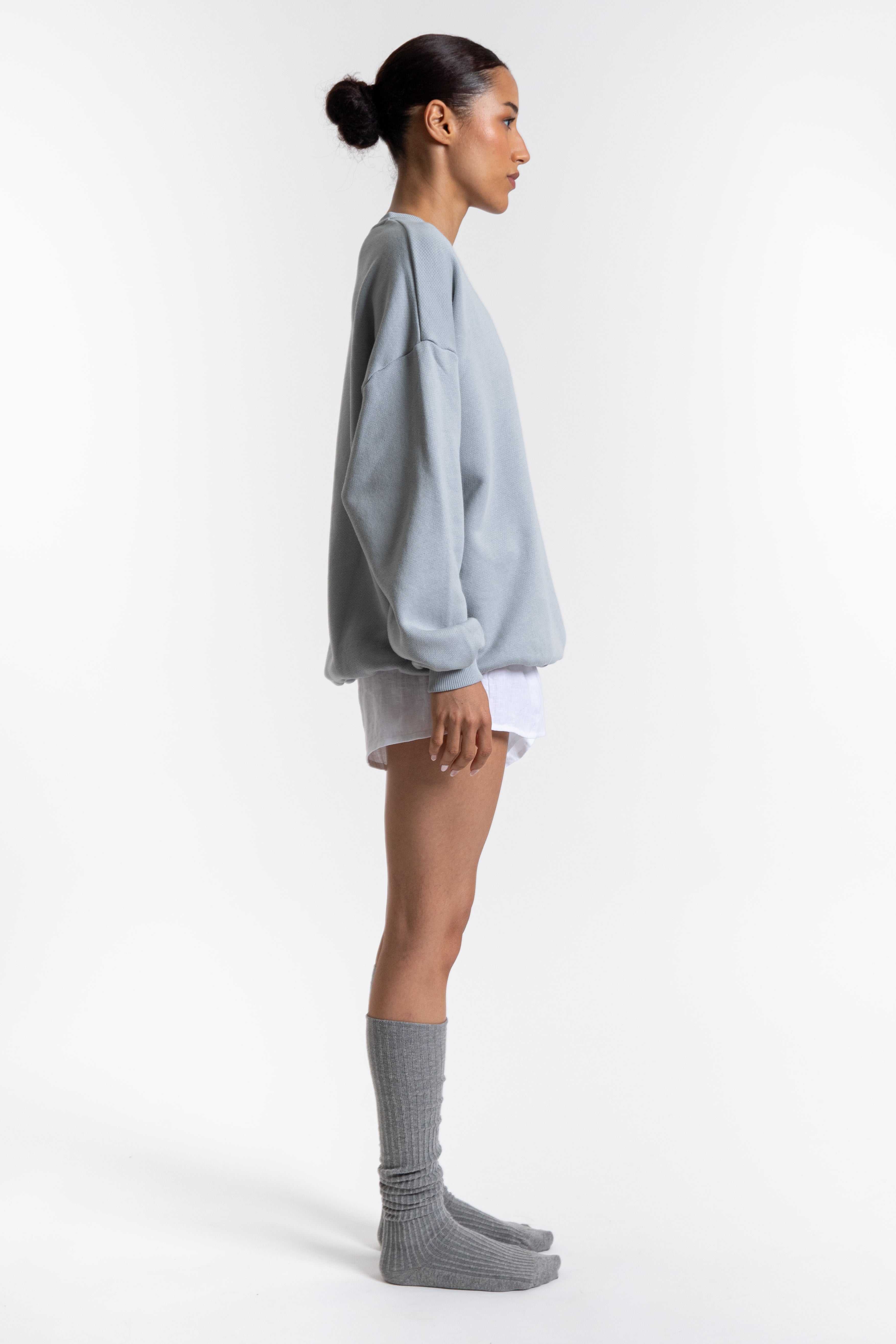 Overknee Socks - Grey Melange