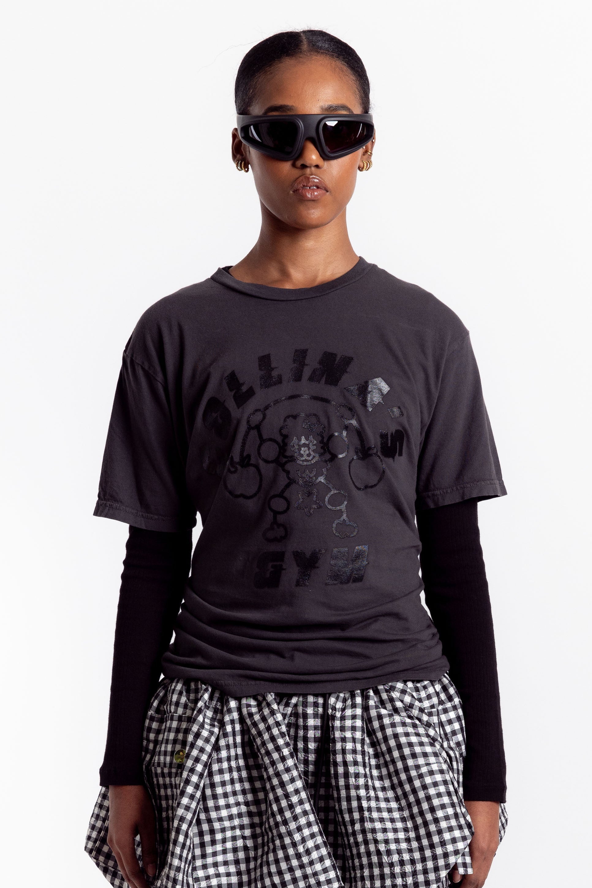 Graphic Tee - CS Gym Worn Black