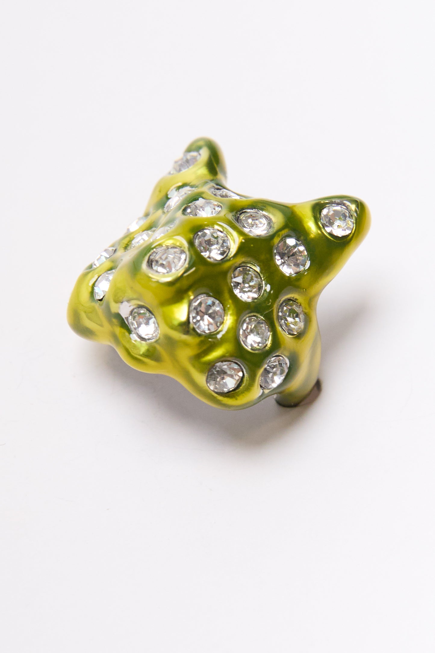 Puffy Bunny Ring - Lime