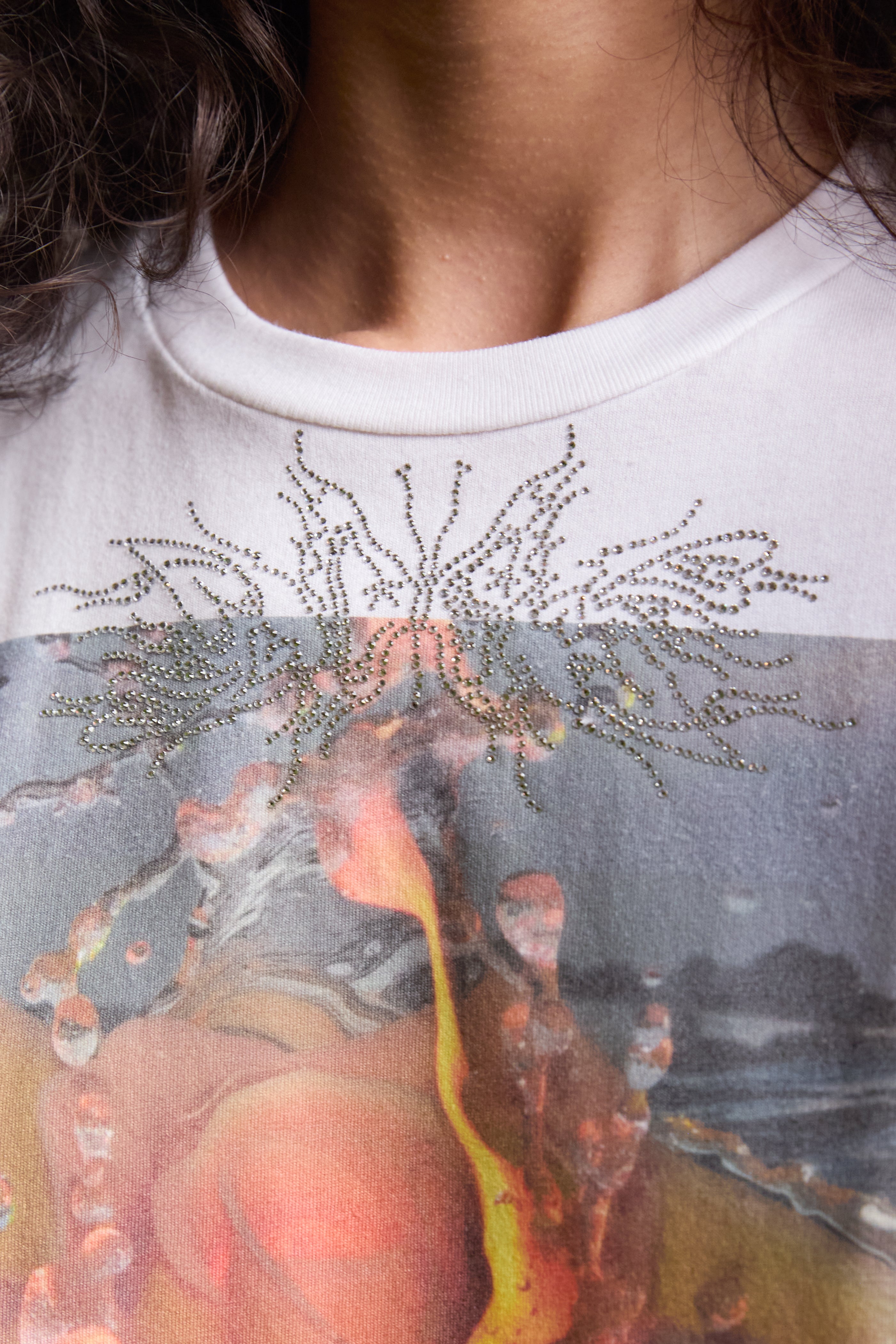 Rhinestone Graphic Tee - Intentions