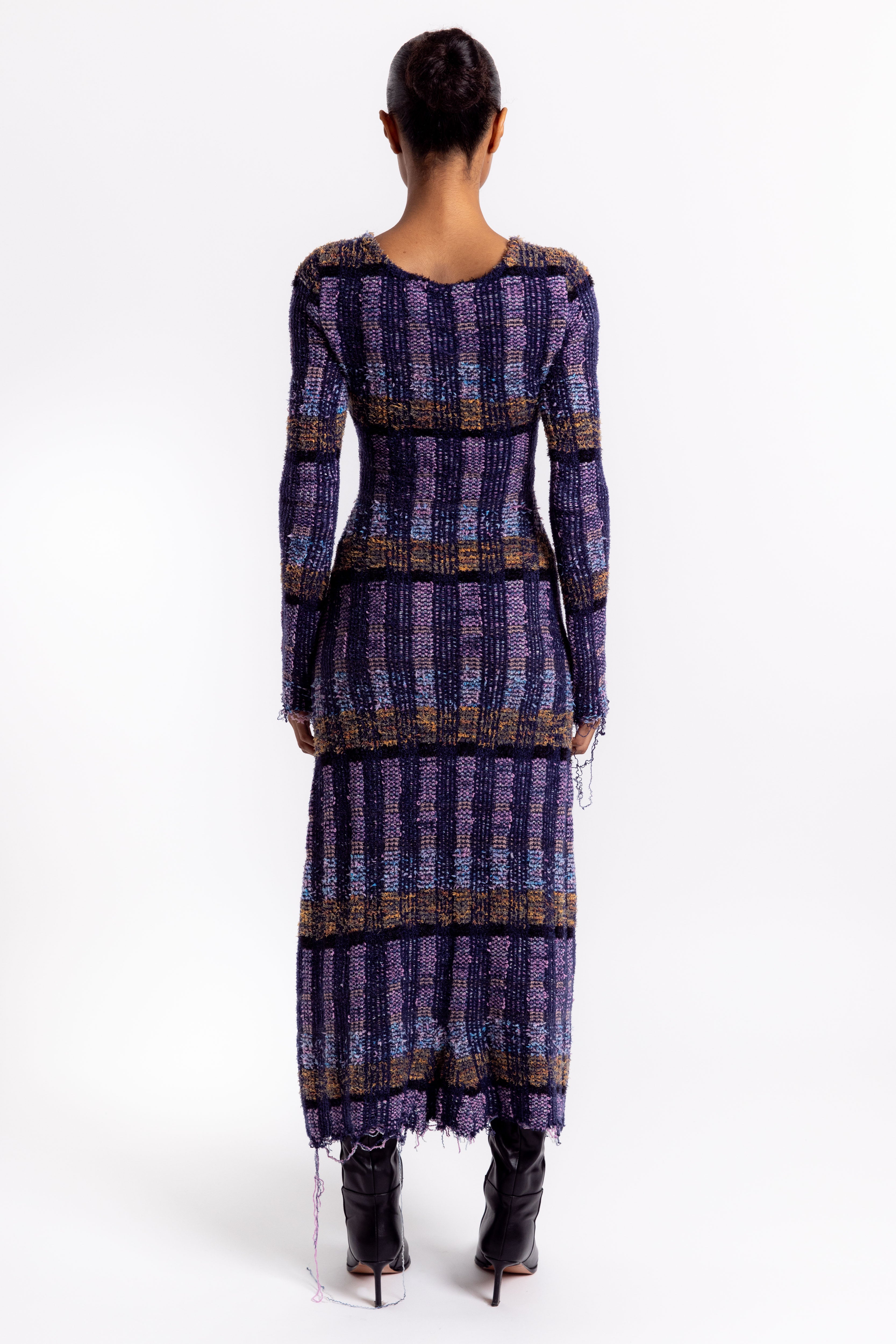 Yuri Dress - Vitelli Purple Plaid