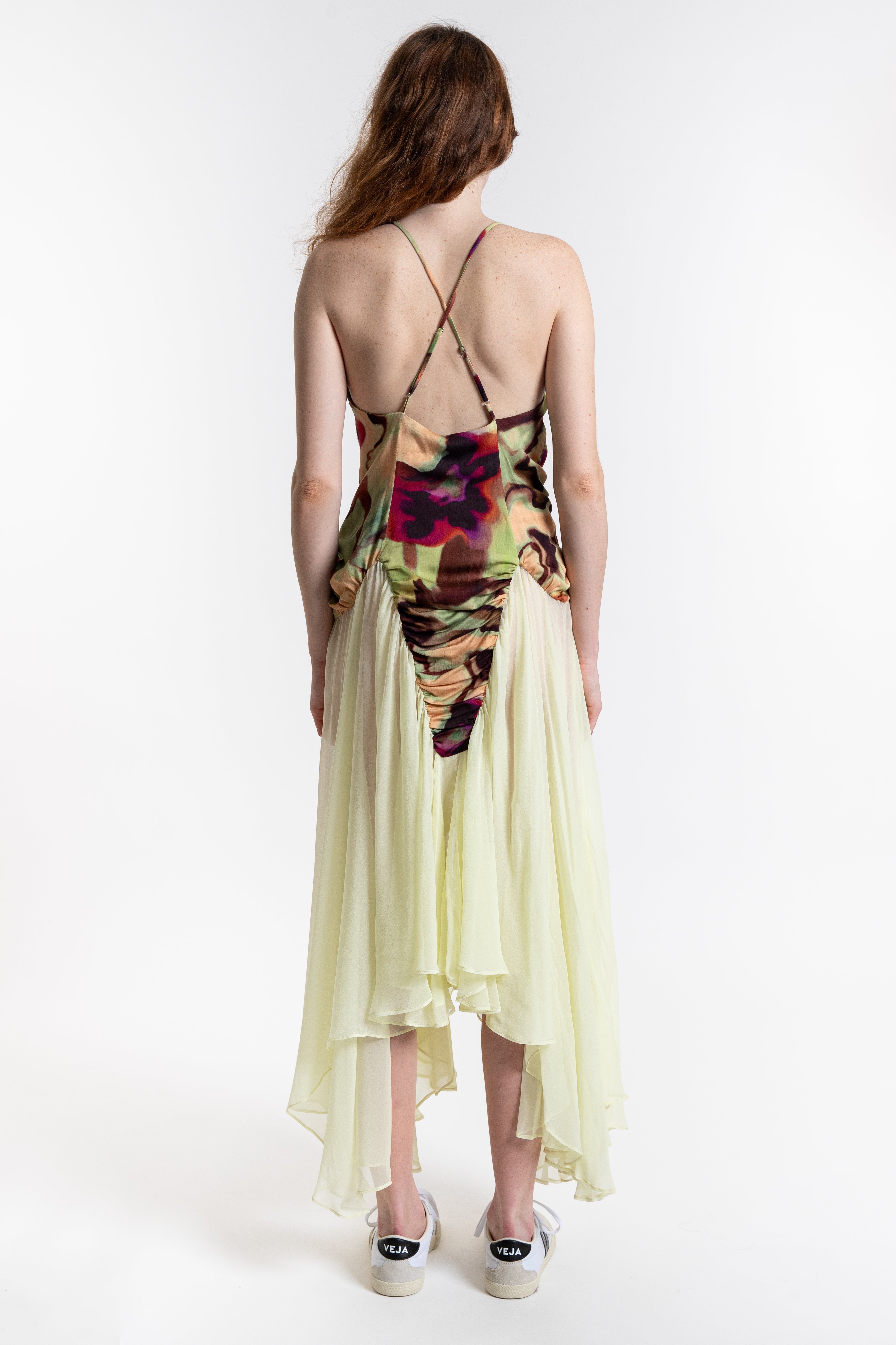 Magnolia Dress - Watercolor Floral
