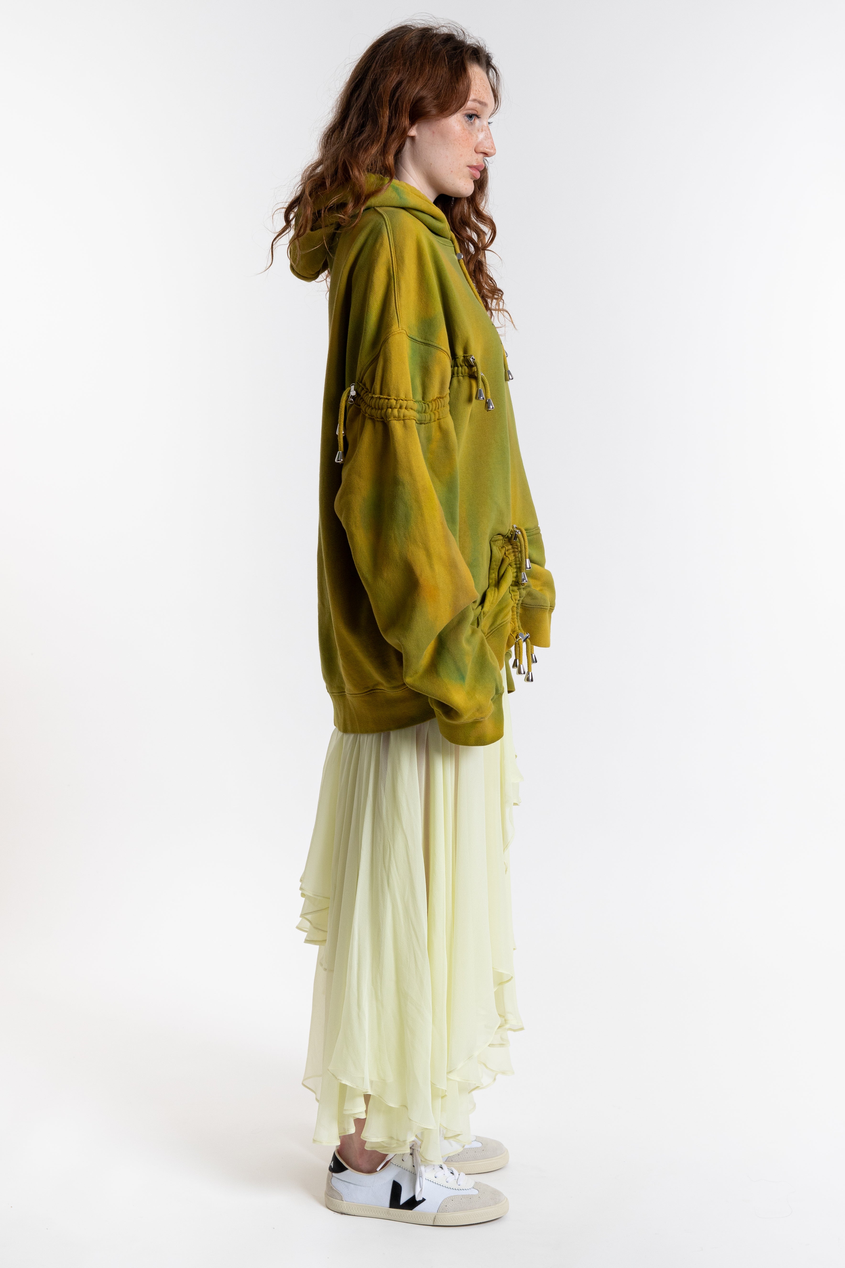 Rhinestone Burst Hoodie - Sea Moss
