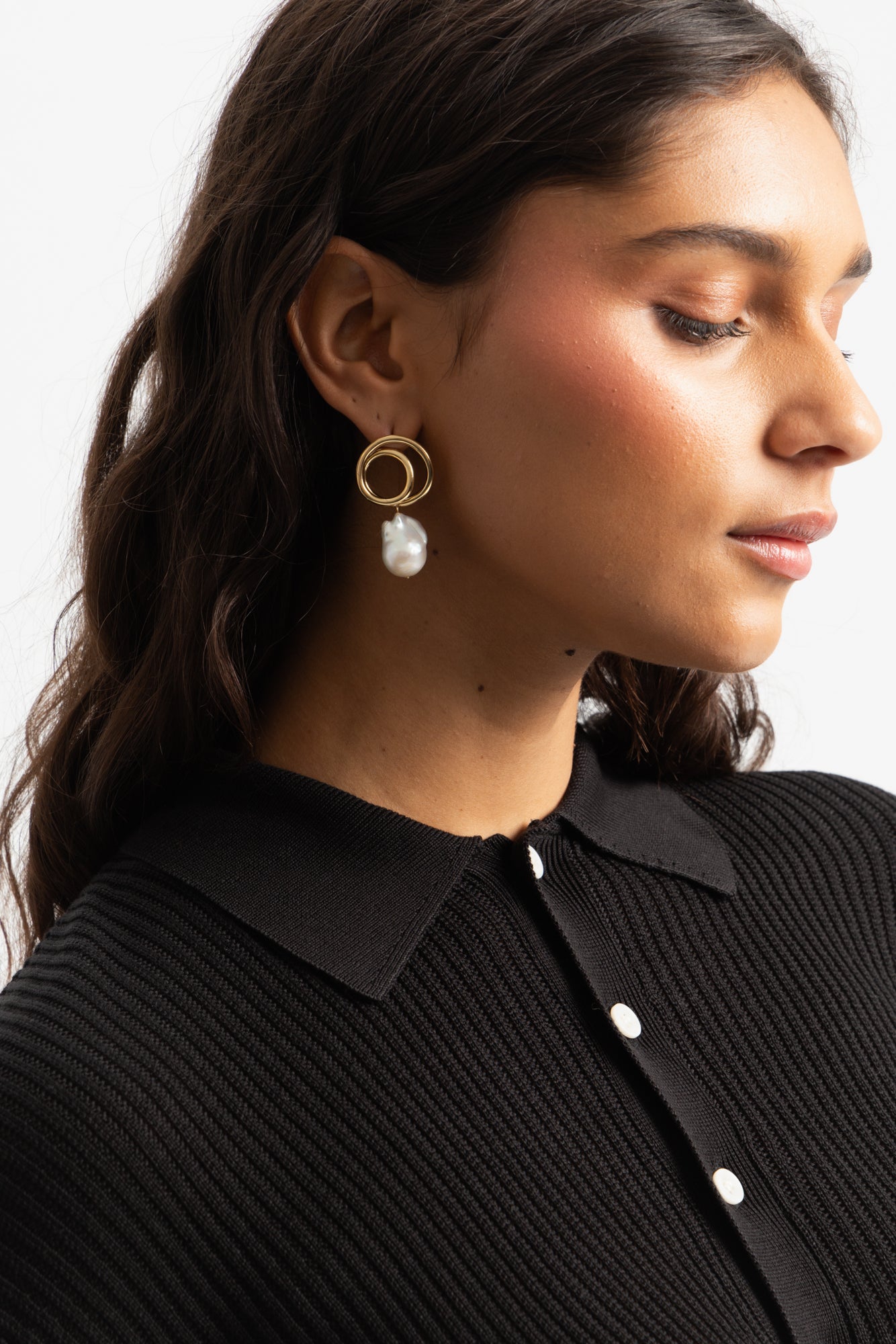 Coiling Earrings - 18ct Gold Plated