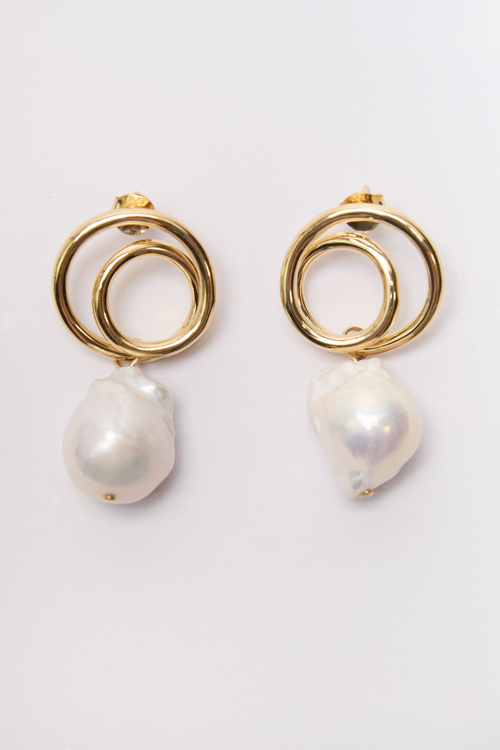 Coiling Earrings - 18ct Gold Plated