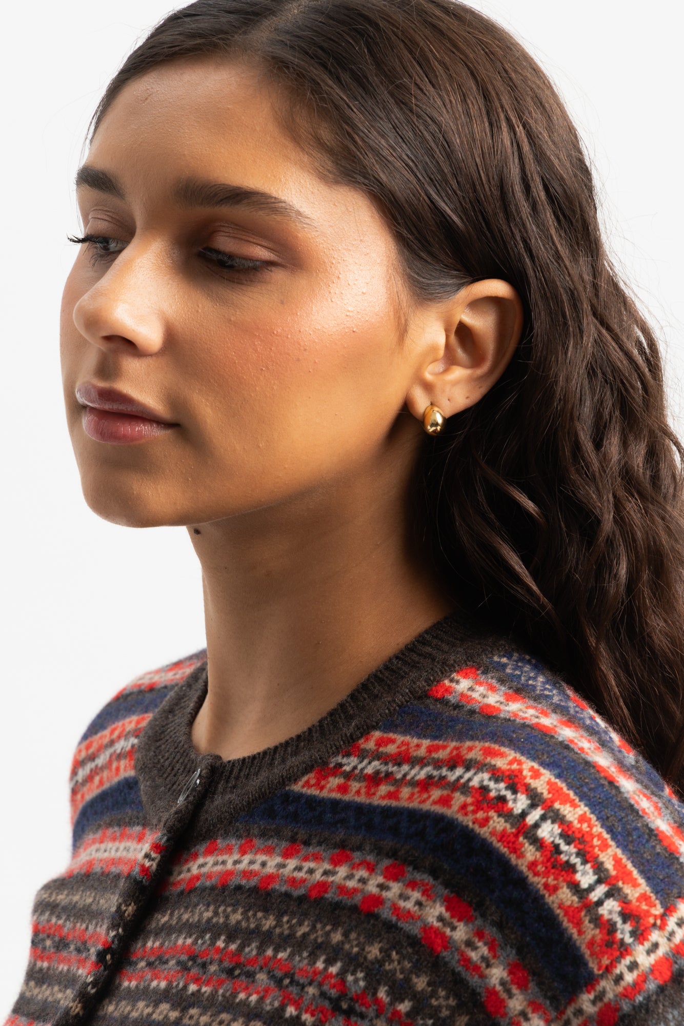 Curve Earrings - 18ct Gold Plated