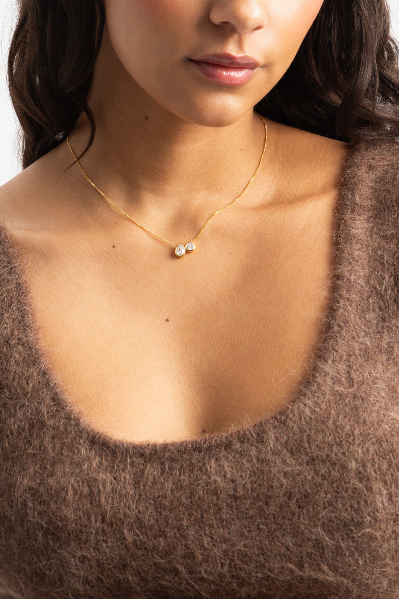Like Peas In A Pod Necklace - 18ct Gold Plated