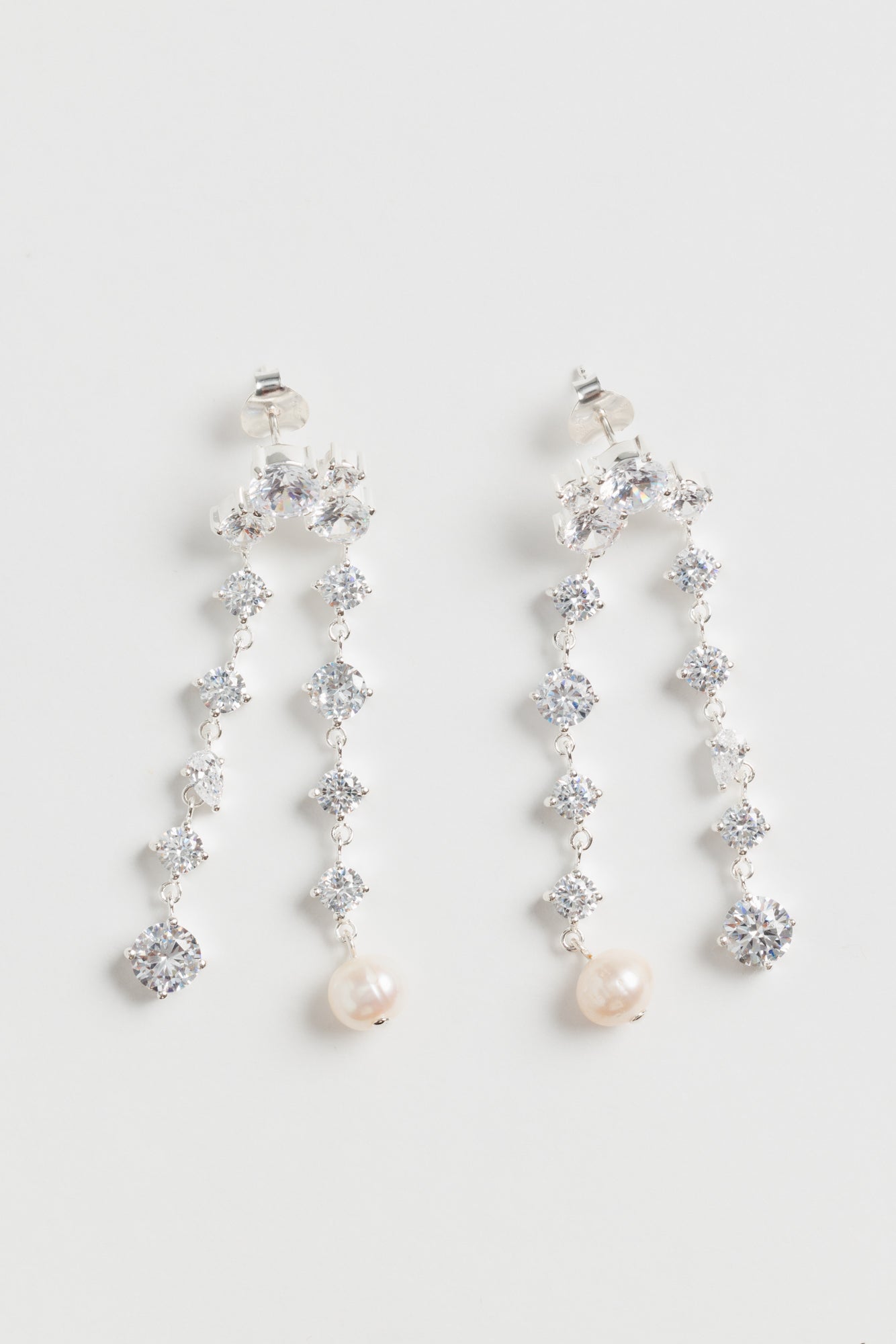 Trickles Earrings - Recycled Silver
