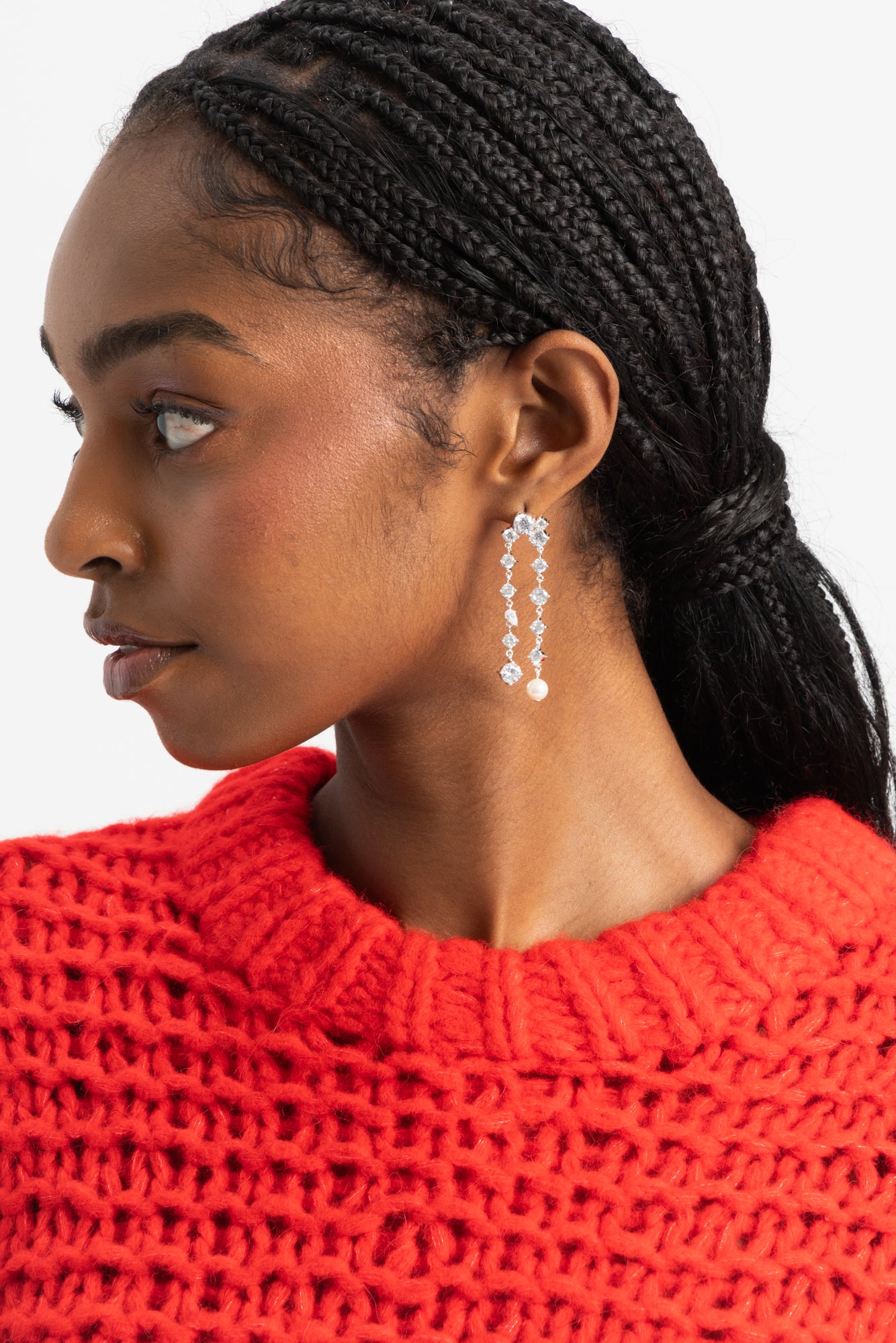 Trickles Earrings - Recycled Silver