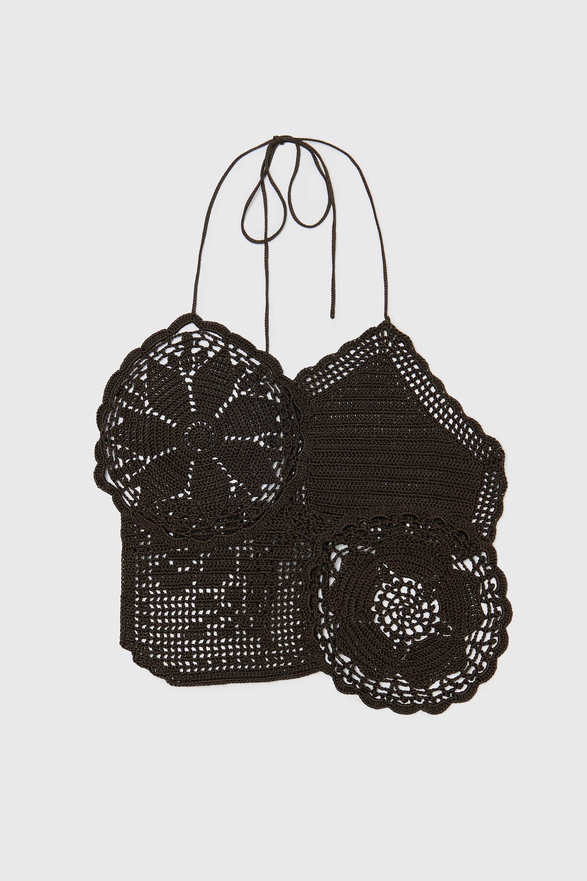 Handmade Crochet Top - Brown