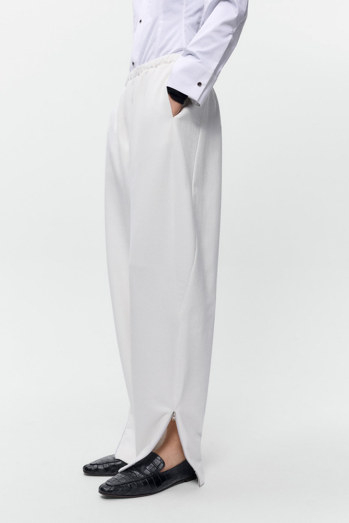Organic Cotton Lounge Pants - White