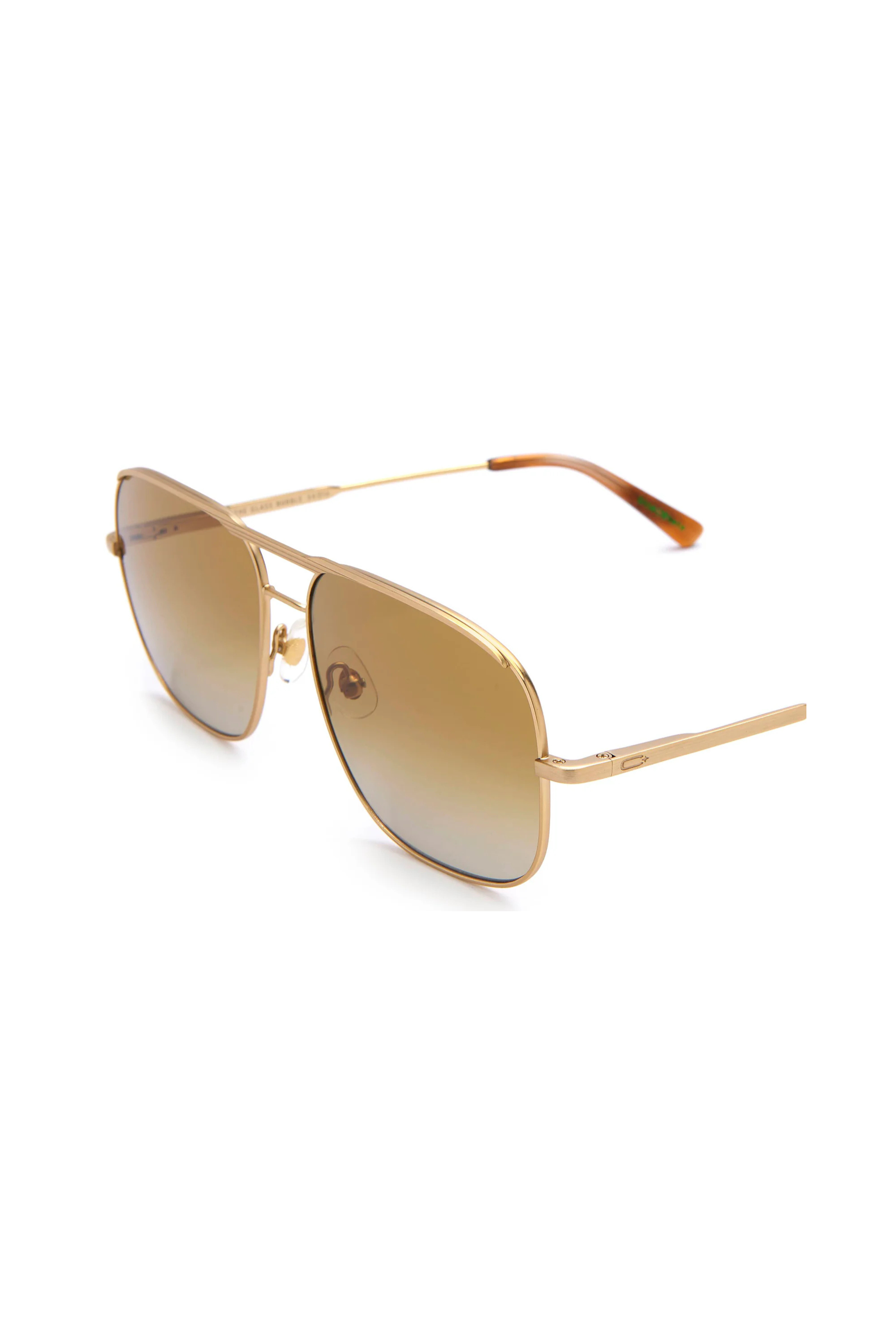 The Glass Bubble - Brushed Gold with Vintage Mustard