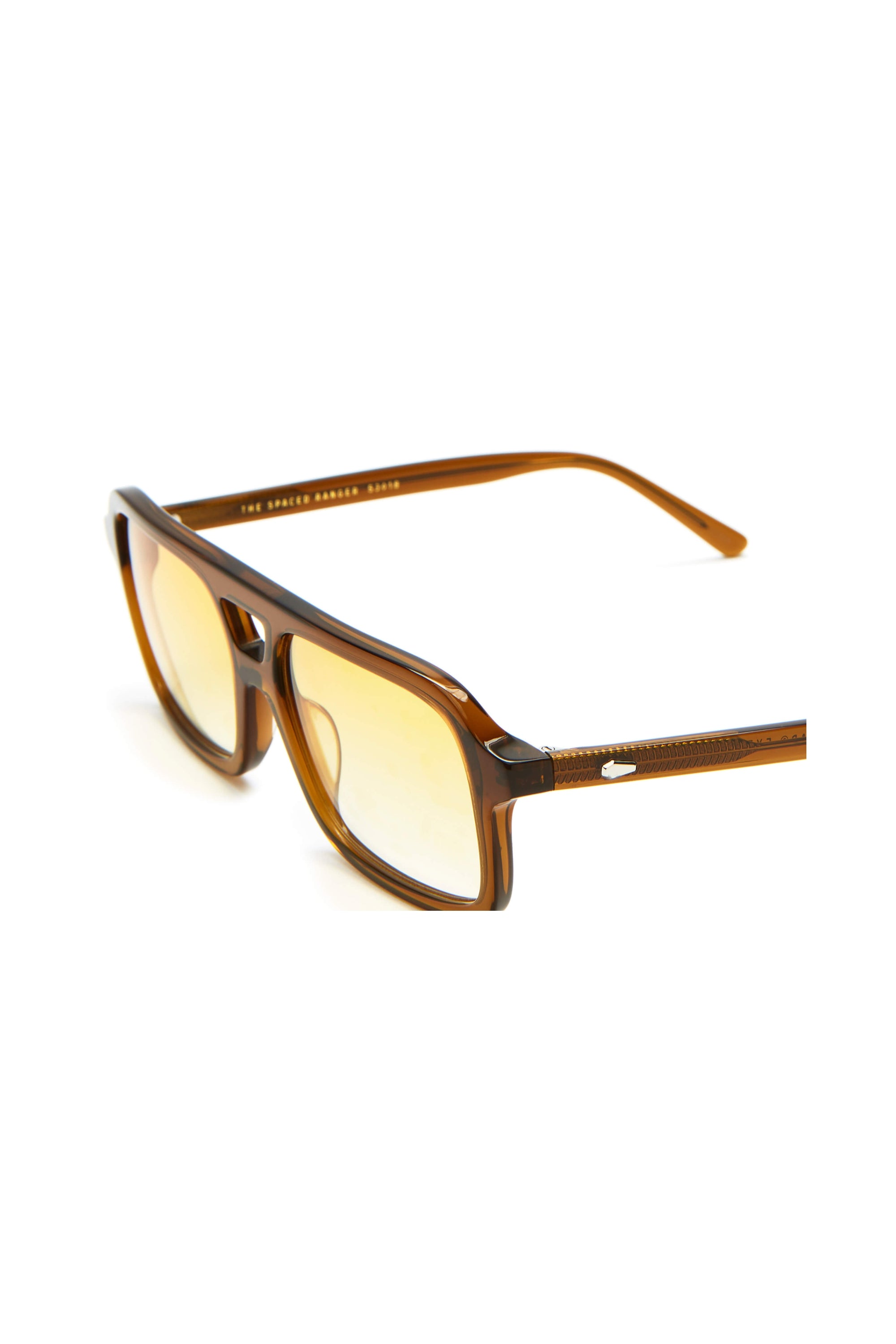 The Spaced Ranger - Crystal Hemp Frame & Gold Gradient Lens