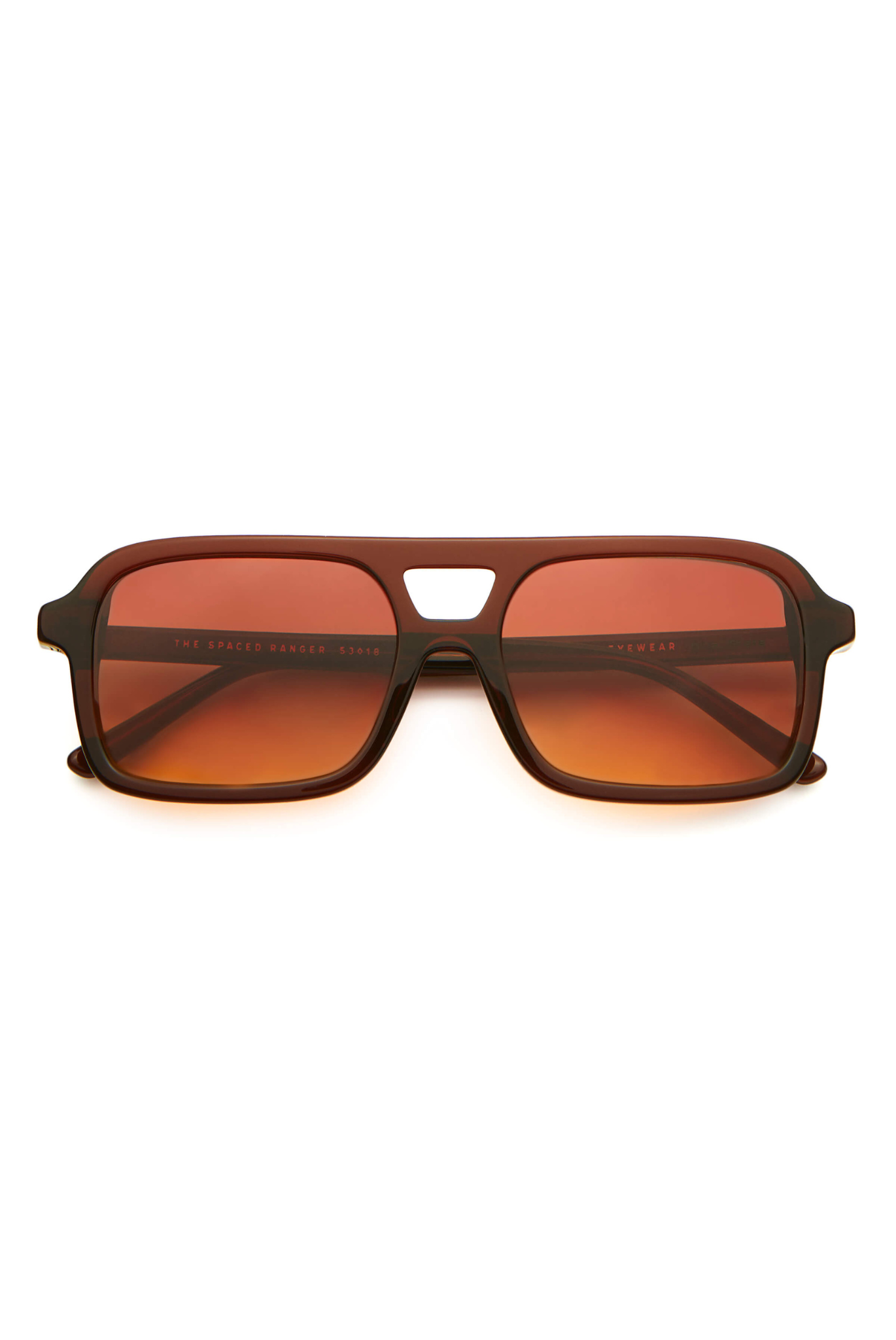 The Spaced Ranger - Crystal Cola Frame & Rosewood Sunset Lens