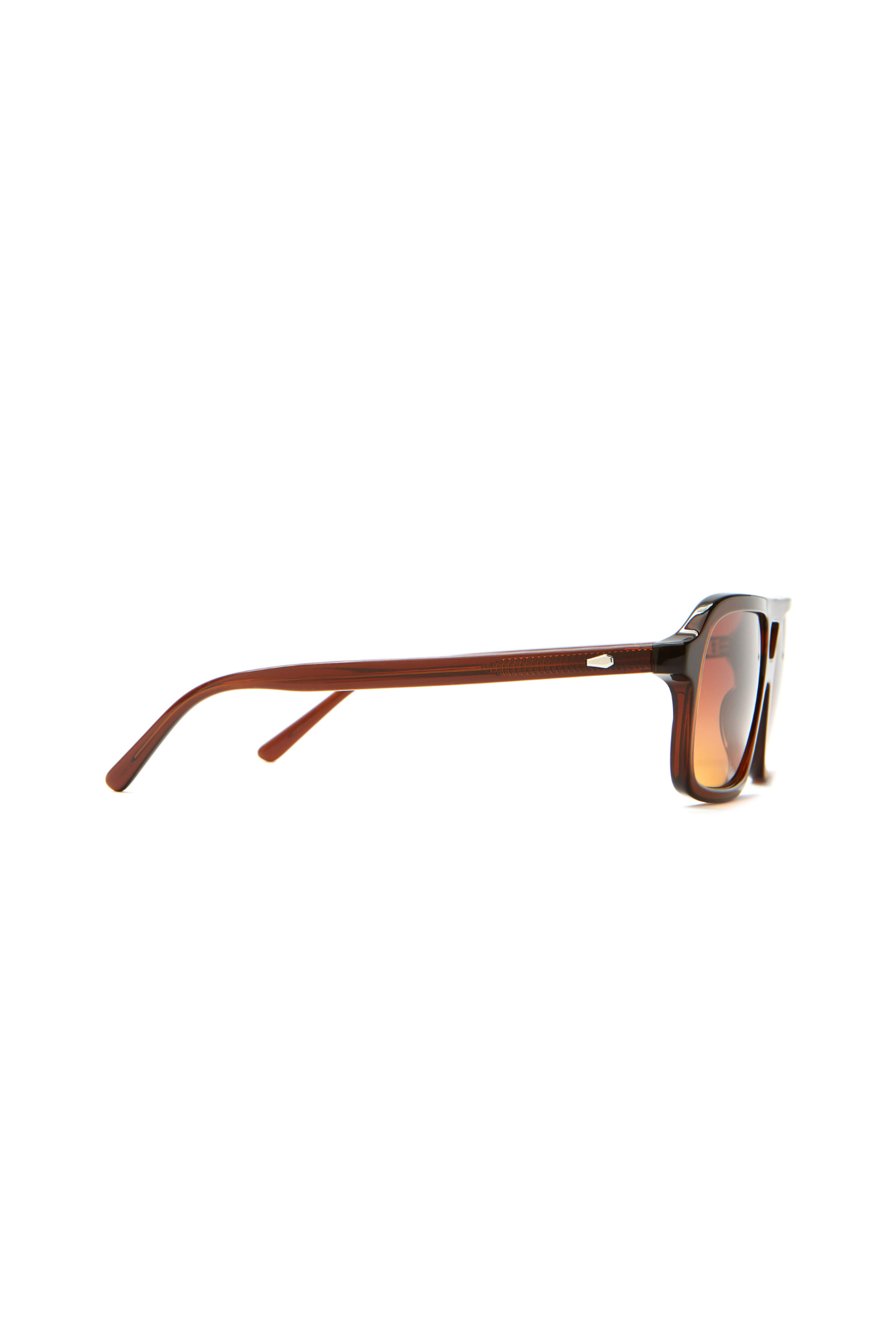 The Spaced Ranger - Crystal Cola Frame & Rosewood Sunset Lens