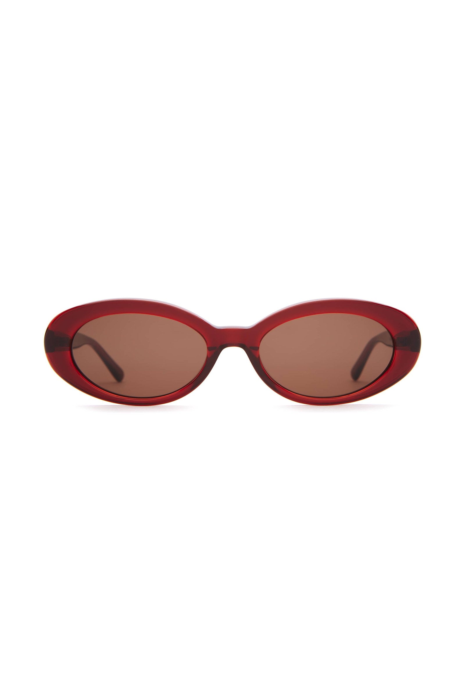 The Sweet Leaf - Crystal Black Cherry Frame & Amber Lens