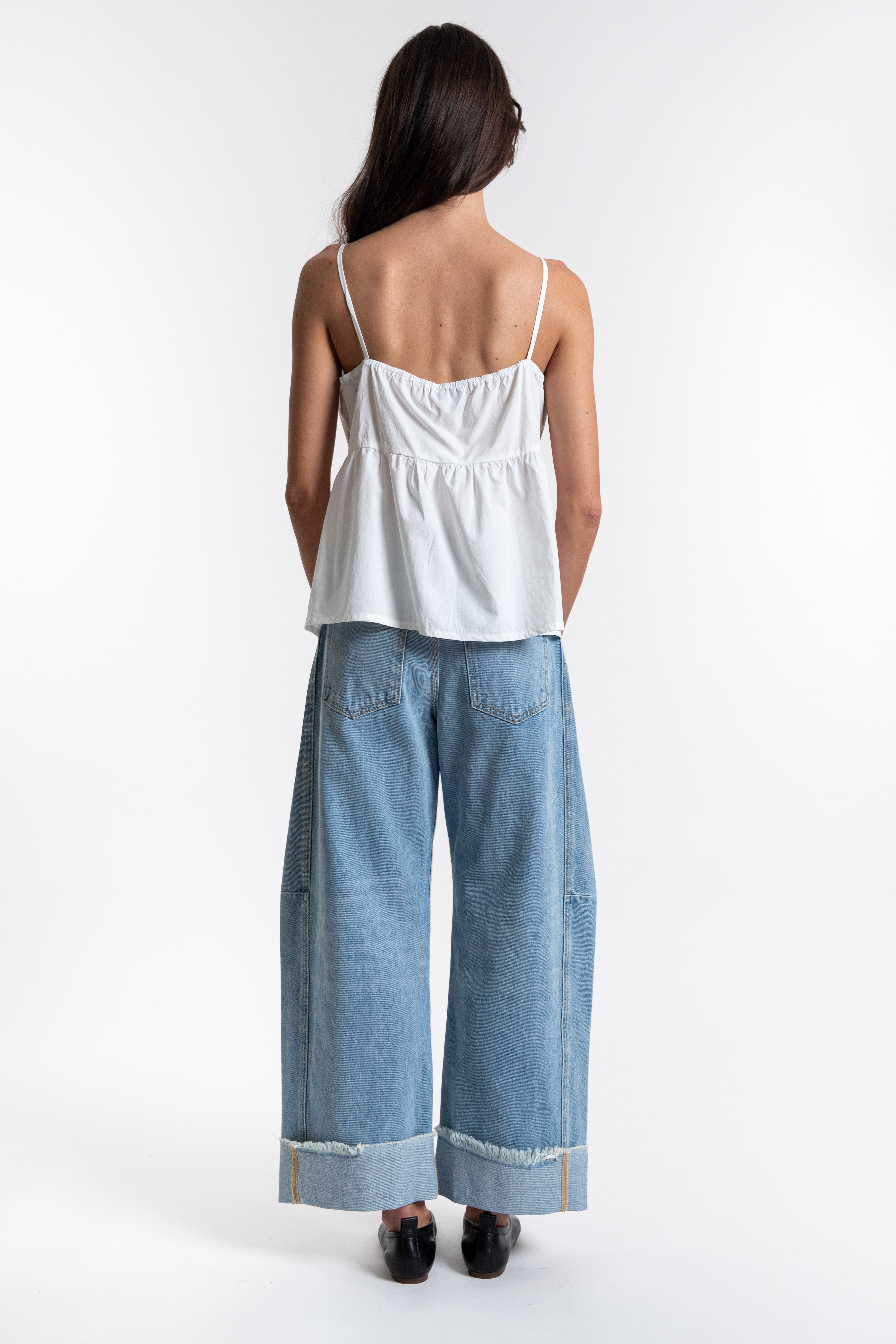 Double Tie Top - White