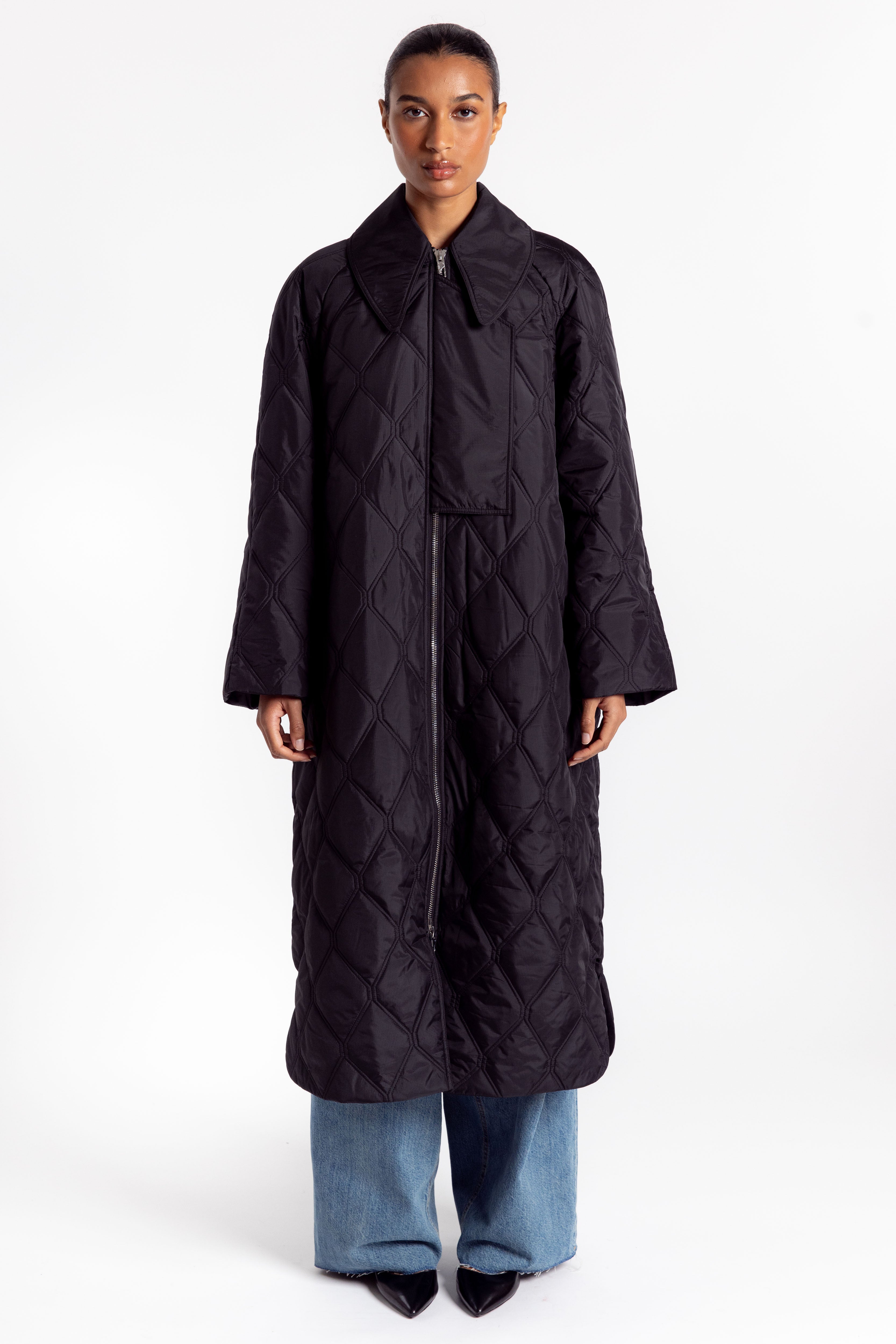 Quilt Coat - Black