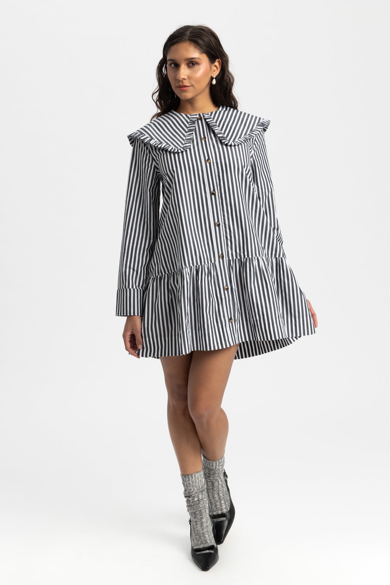 white christmas dresses The Mini Shirtdress in Ultrasoft Cotton