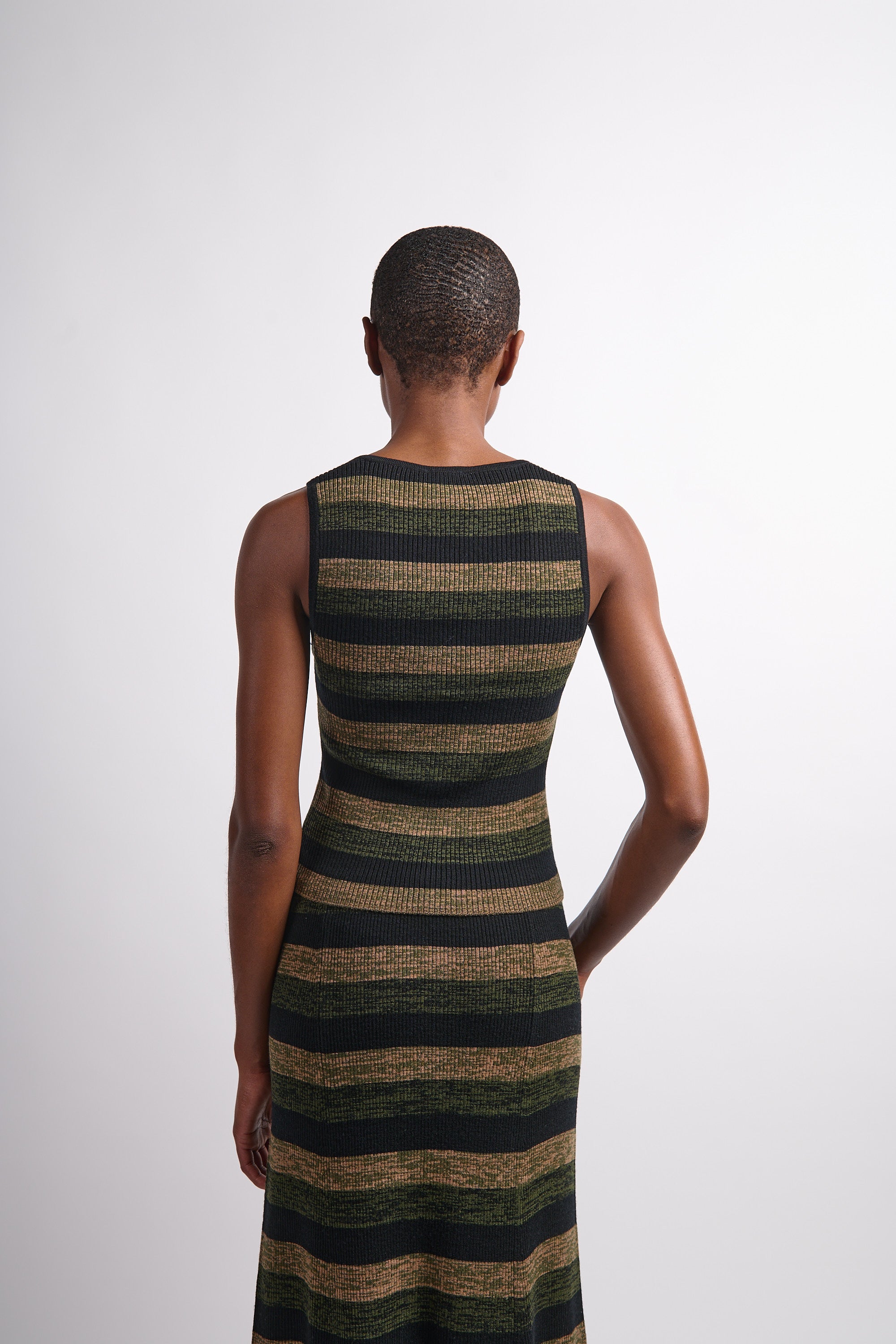 Mini Ribbed Merino Tie Top - Multicolor
