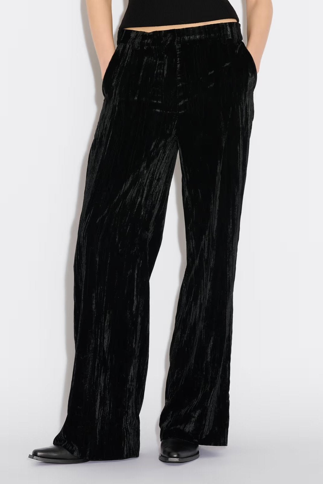 Cygnet Velvet Trouser - Black
