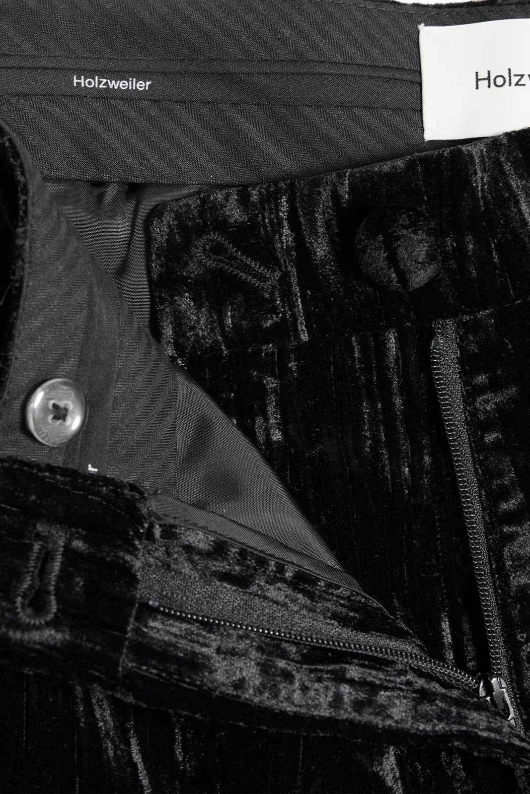 Cygnet Velvet Trouser - Black