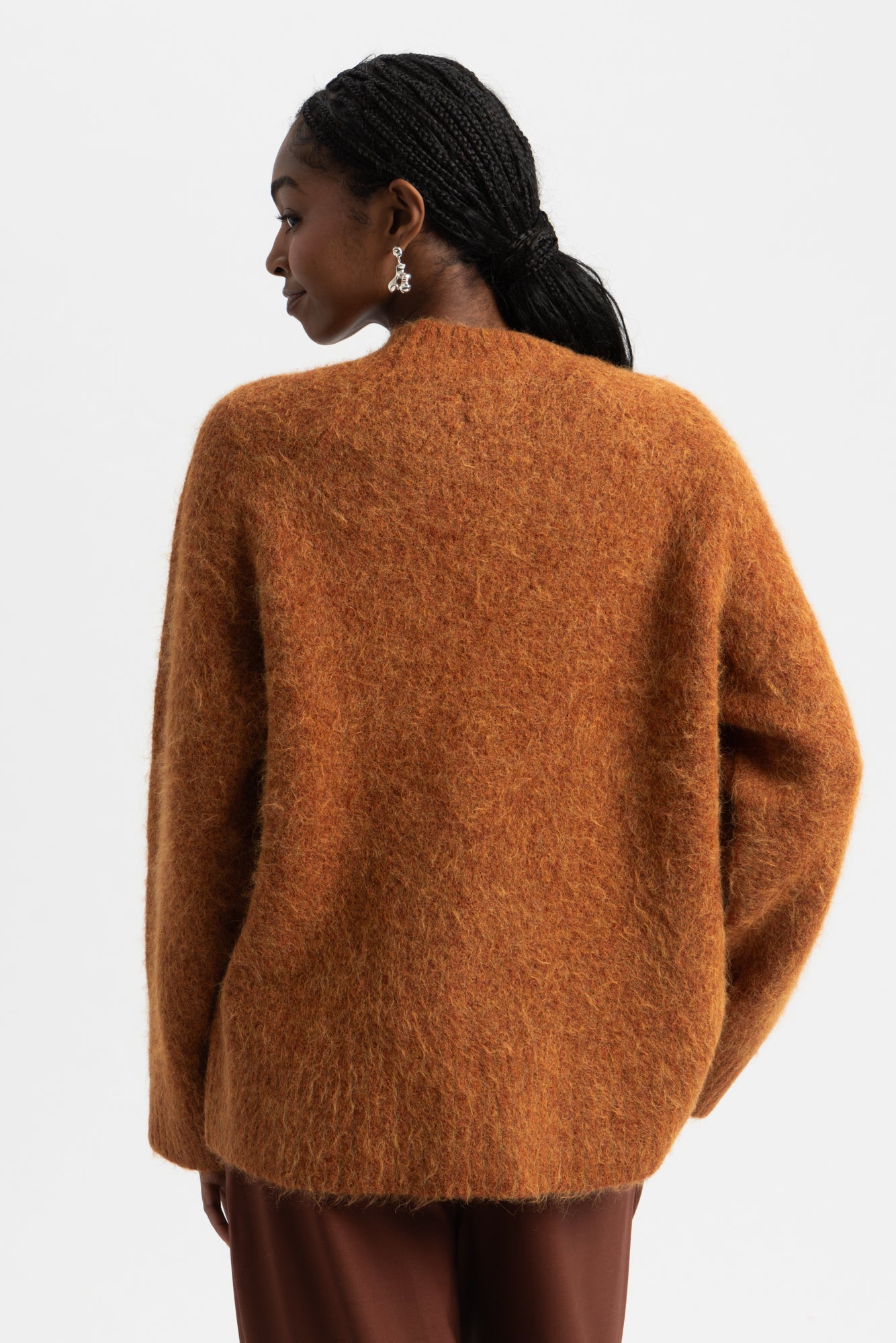 Fure Soft Fluffy Sweater - Red Mix