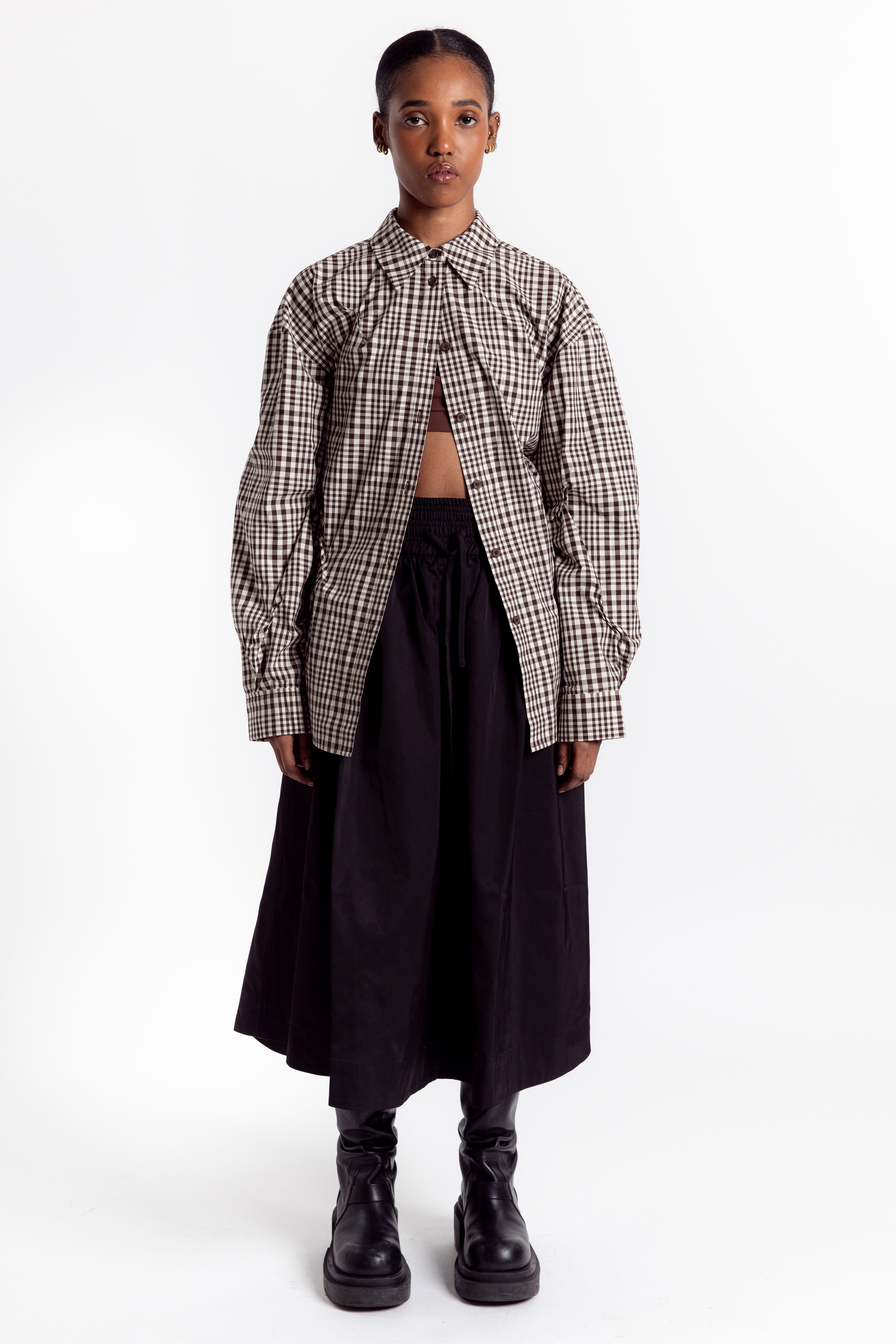 Bibi Shirt - Brown Check