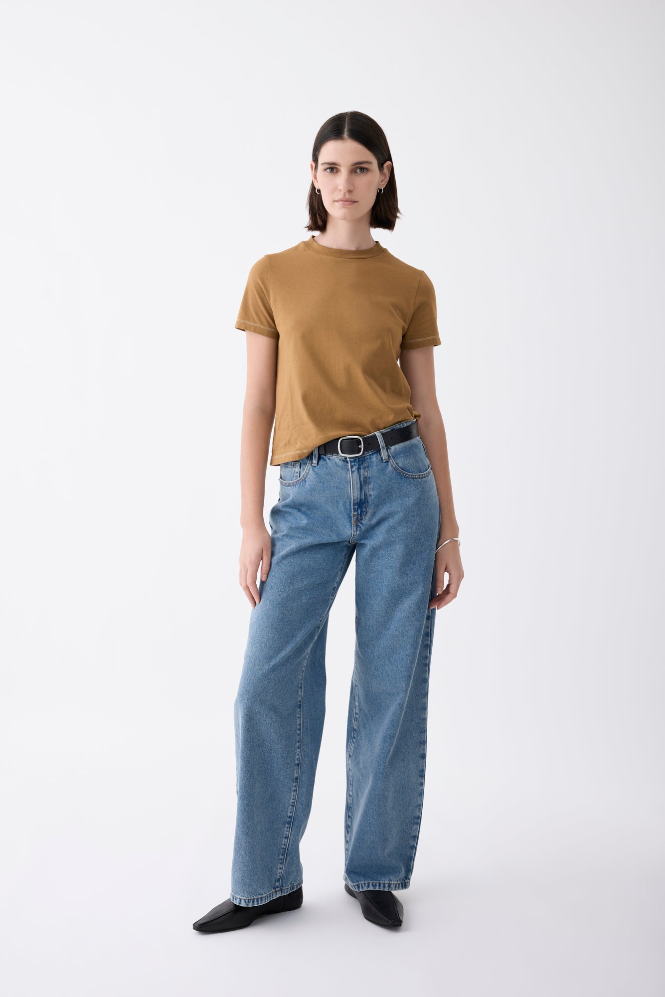 Avril Mid Slouchy Wide Jean - Heirloom