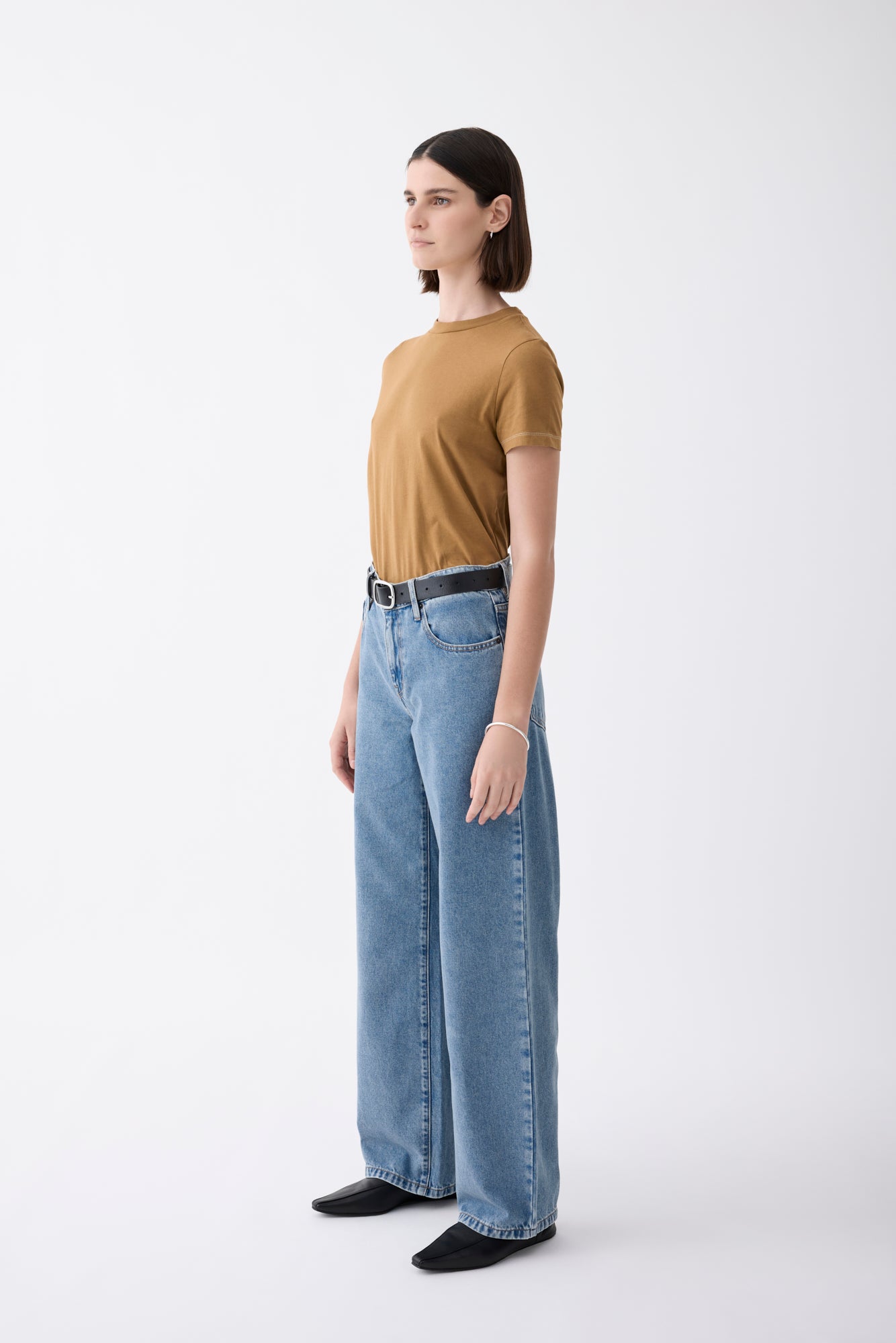 Avril Mid Slouchy Wide Jean - Heirloom