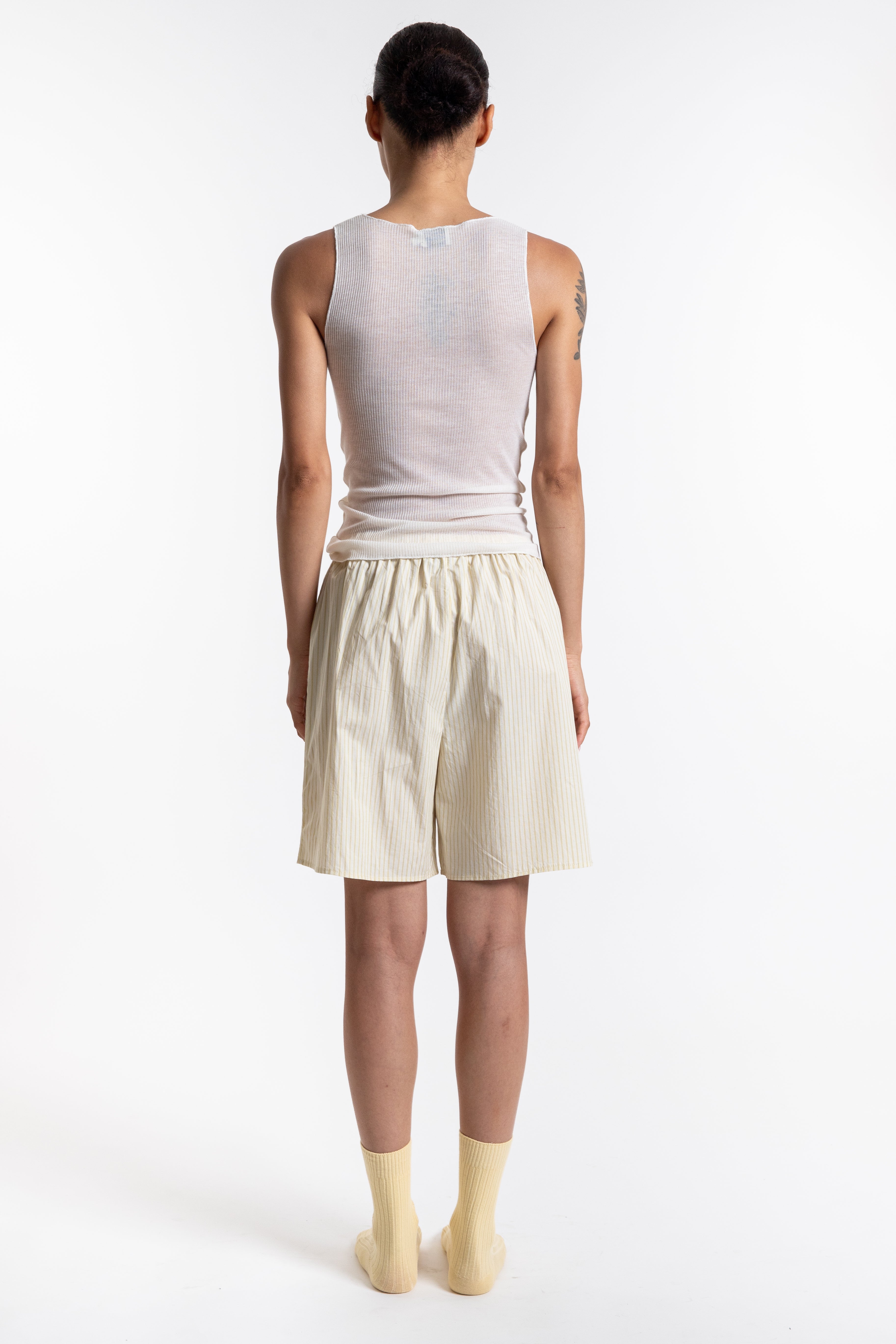 Long Boxer - Butter Stripe