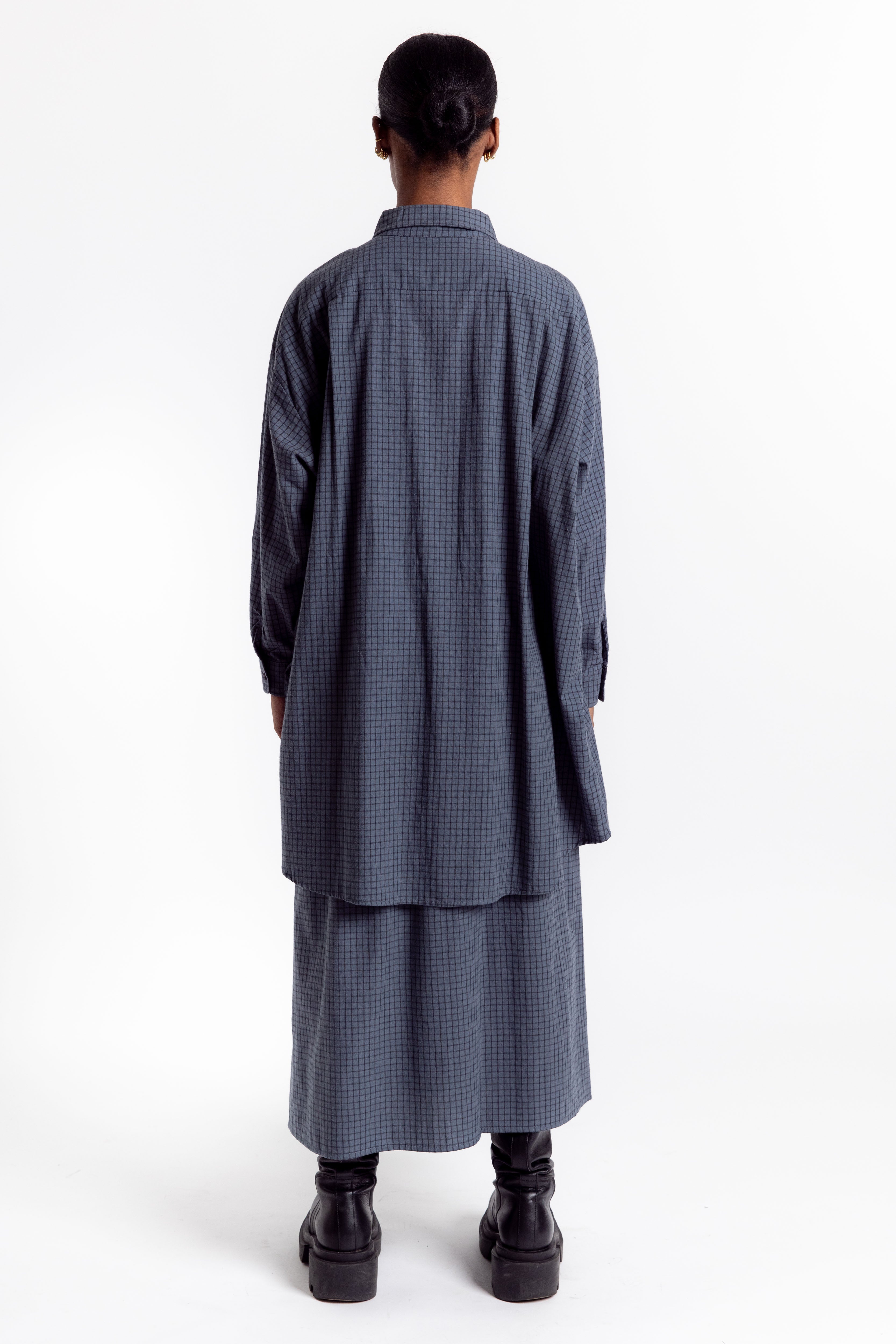 Potus Skirt - Blue Check