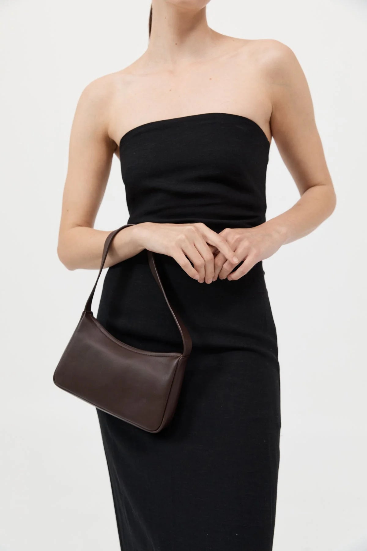 90s Petit Shoulder Bag - Chocolate