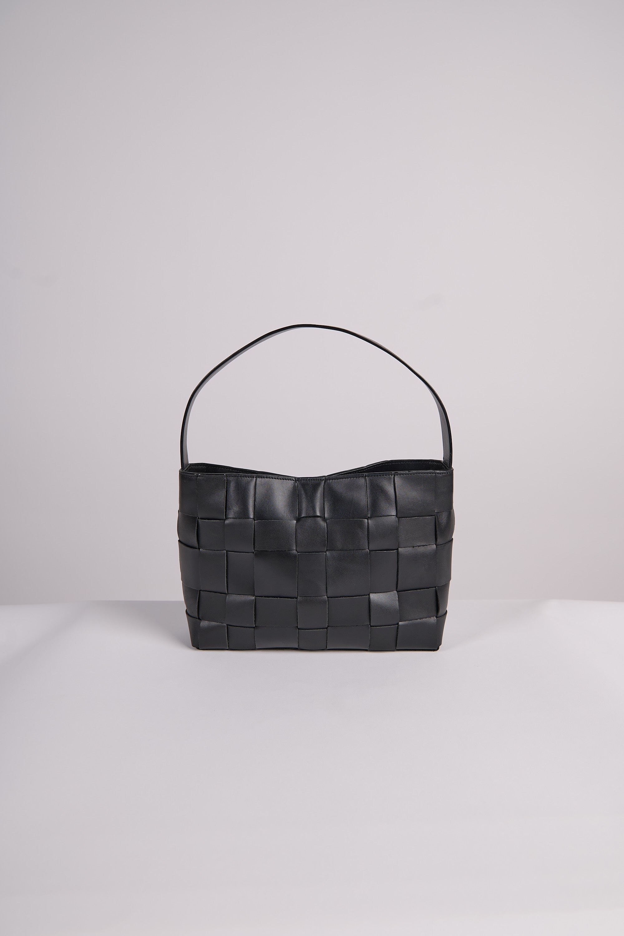 Woven Mini Tote - Black