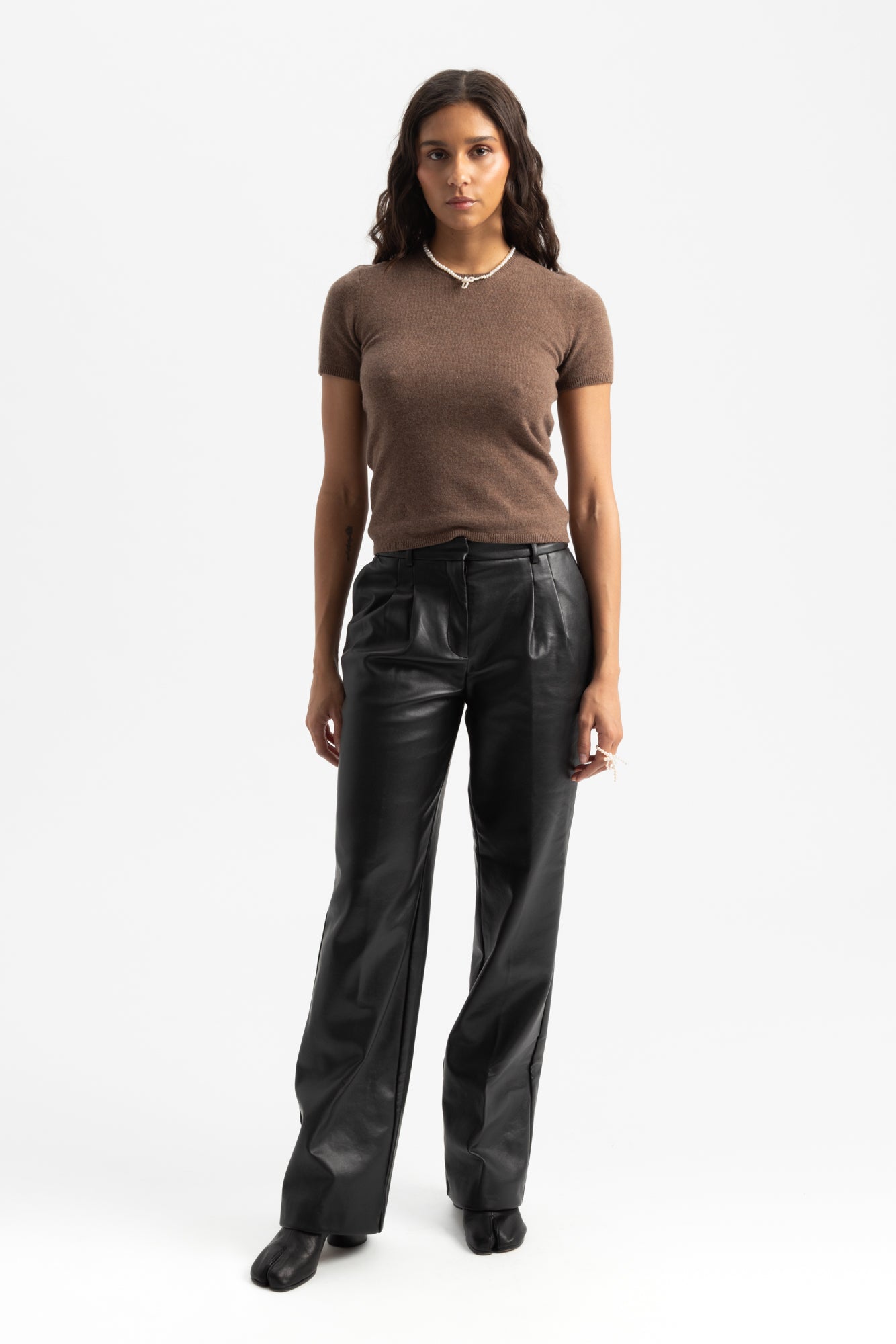 Brooklyn Pleat Pants - Black