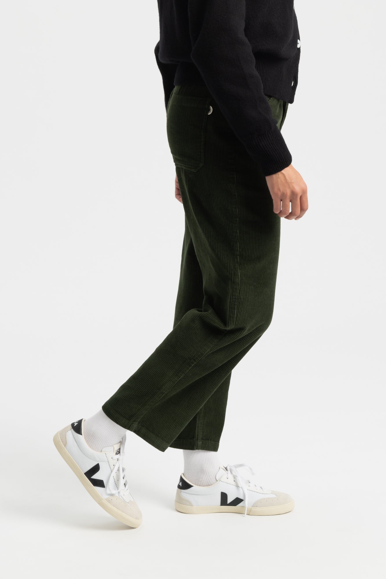 Corduroy Nele Pants - Bottle Green