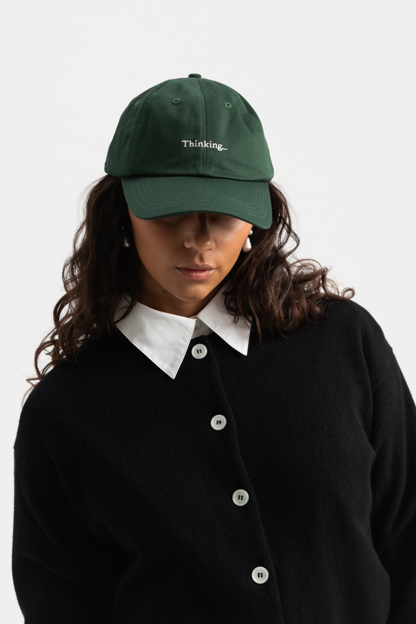 Thinking Chris Cap - Dark Green