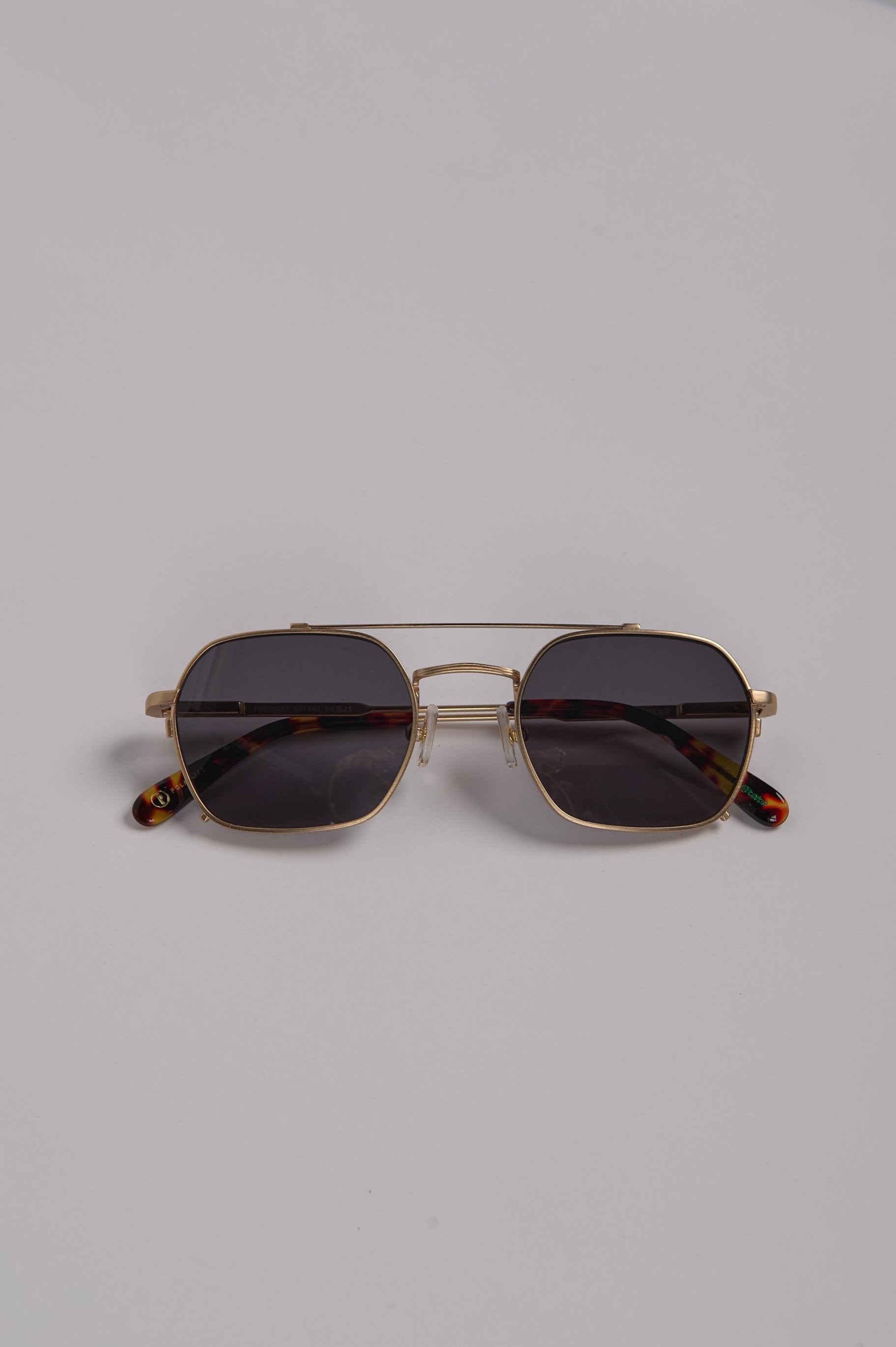 The Jazz Safari - Brushed Gold Frame & Polarized Grey Lens