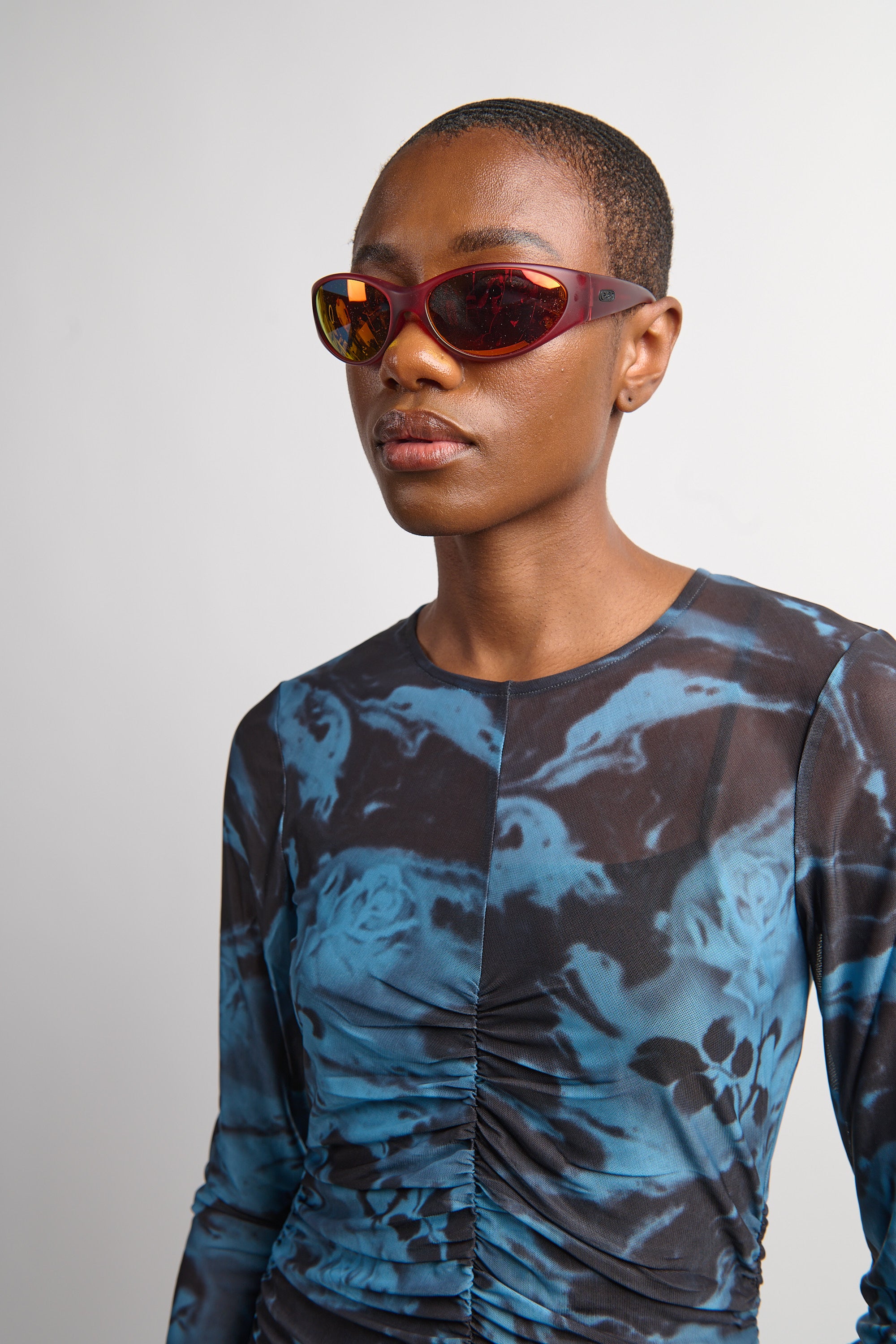 The Warp Zone - Black Cherry Frame & Reflective Red Lens