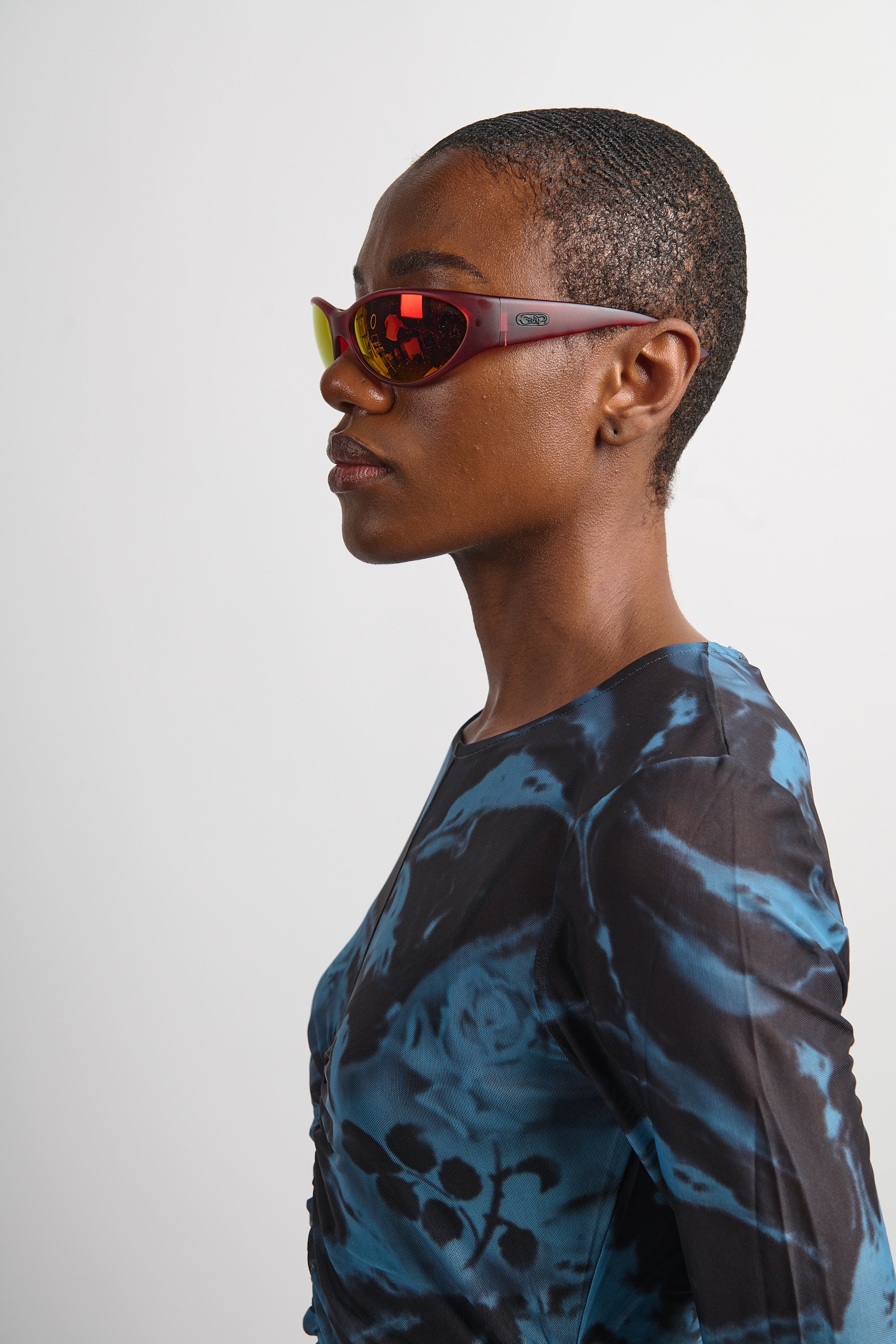 The Warp Zone - Black Cherry Frame & Reflective Red Lens