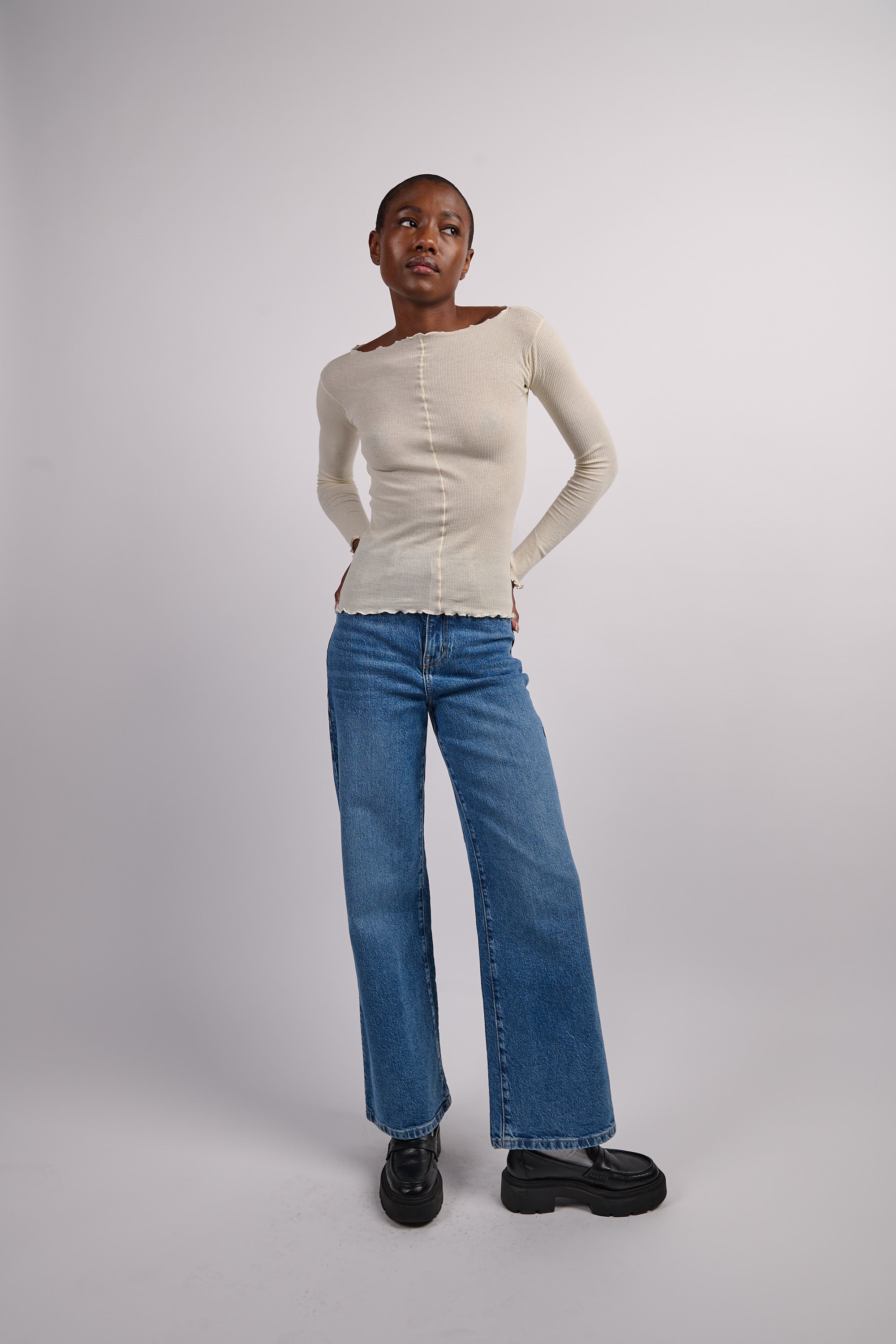 Ellie High Wide Leg Jean - Destiny