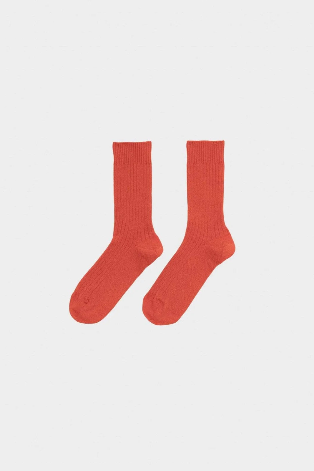 Rib Overankle Socks - Bill Red
