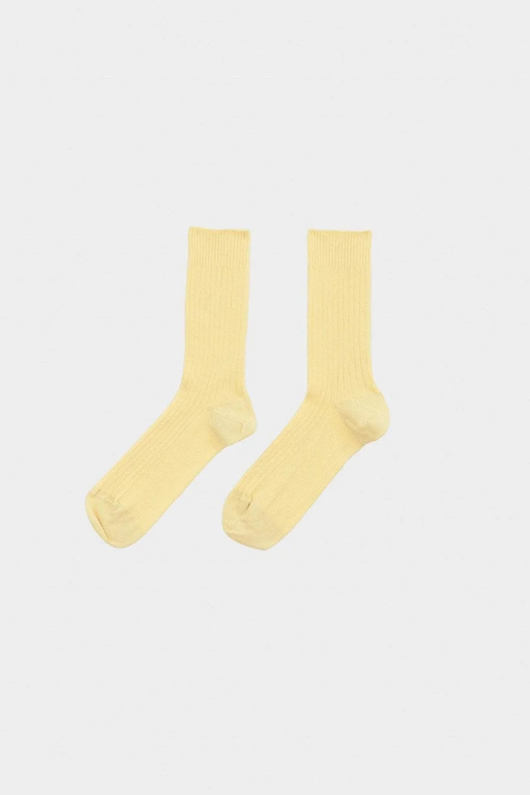 Rib Overankle Socks - Bog Yellow