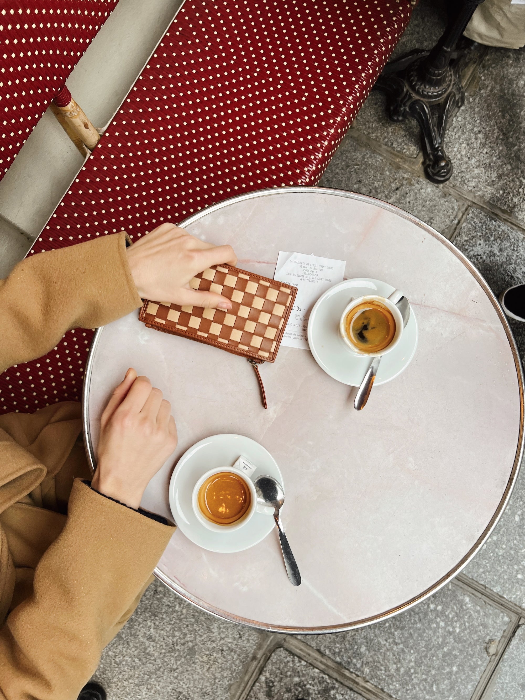 Odin Card Case - Caramel & Sienna Check