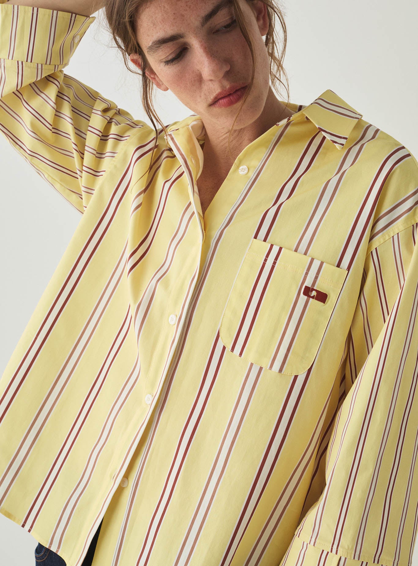 Caos Striped Shirt - Butter